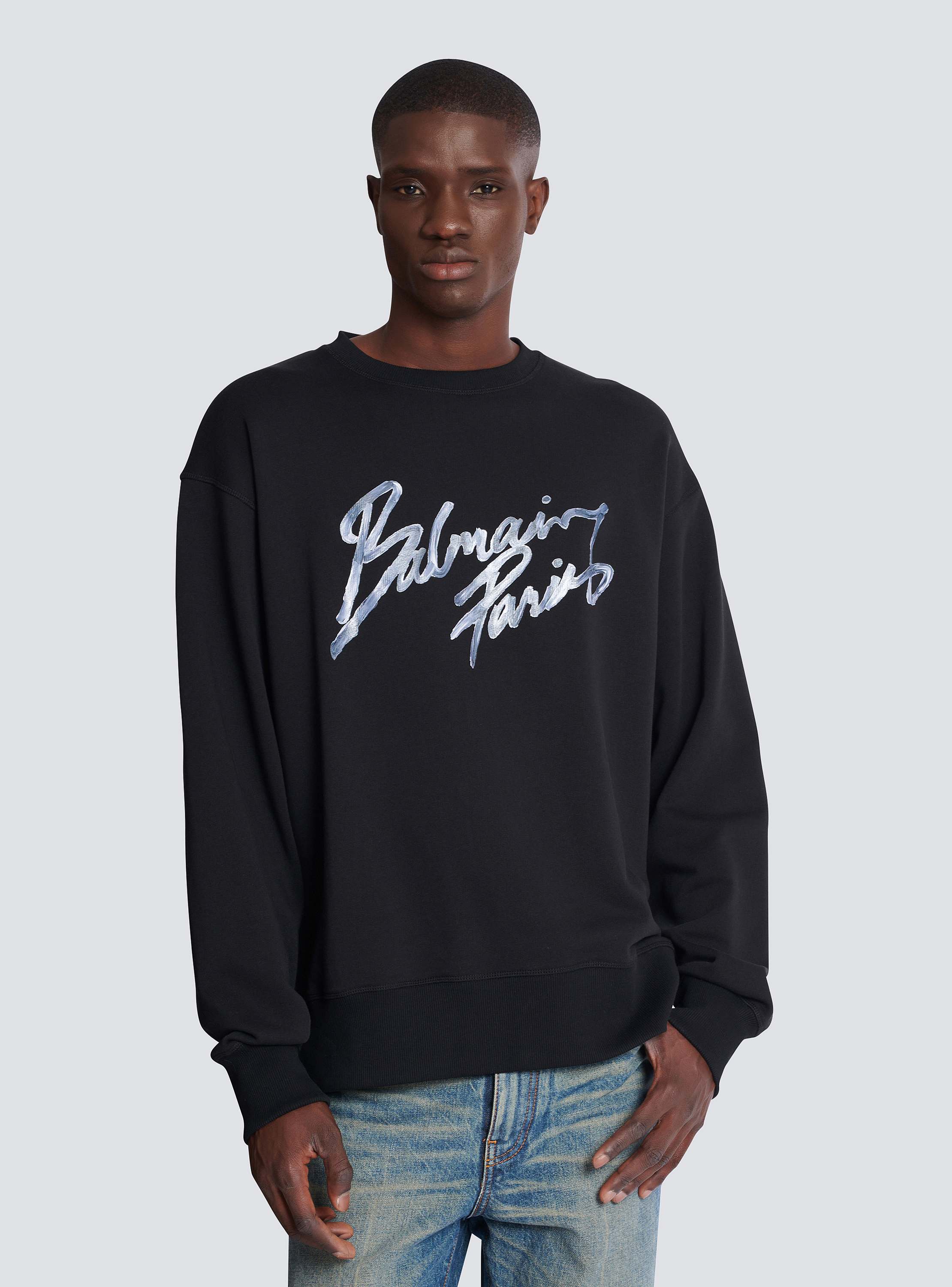 Printed cotton sweatshirt