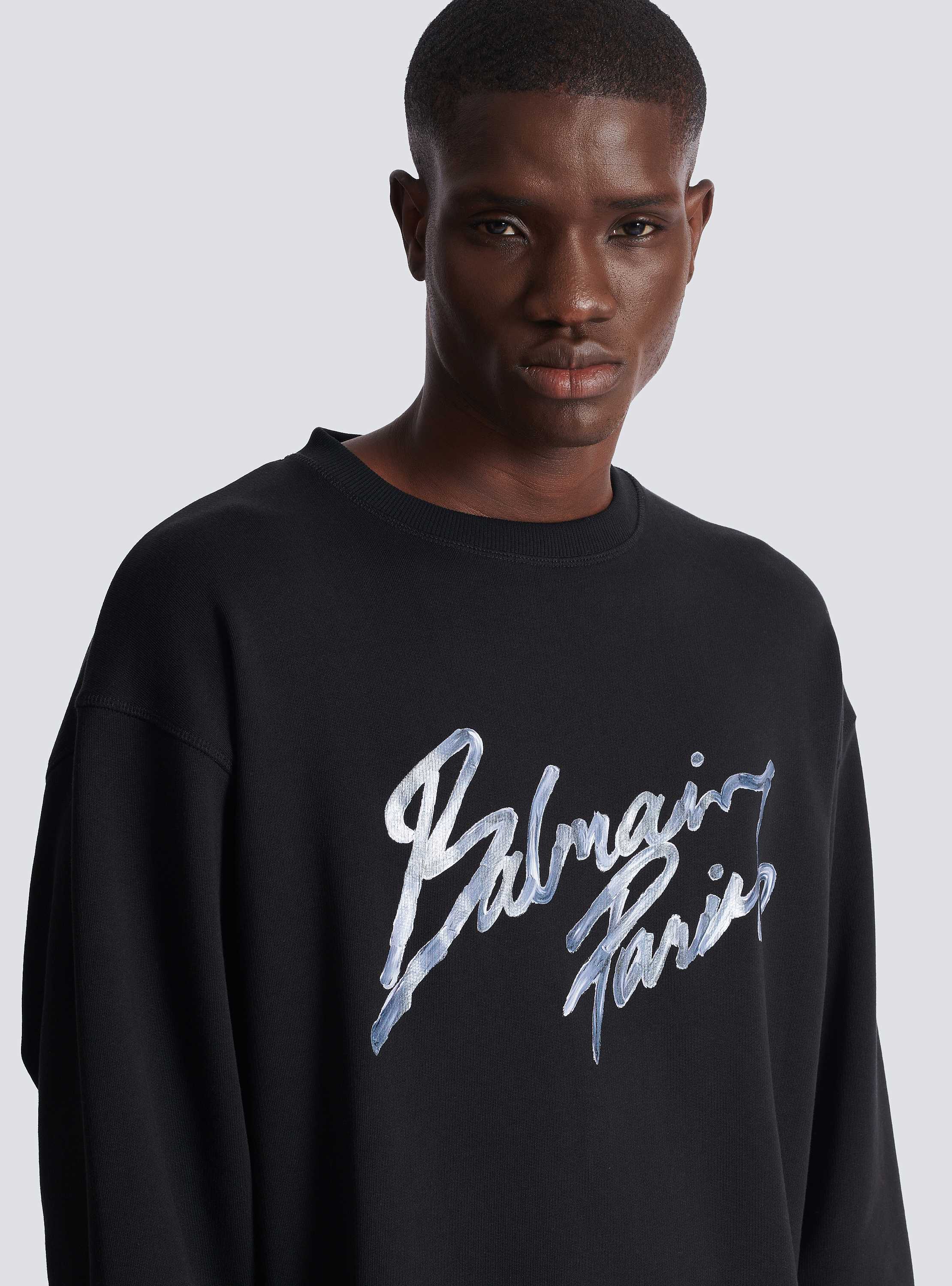 Printed cotton sweatshirt