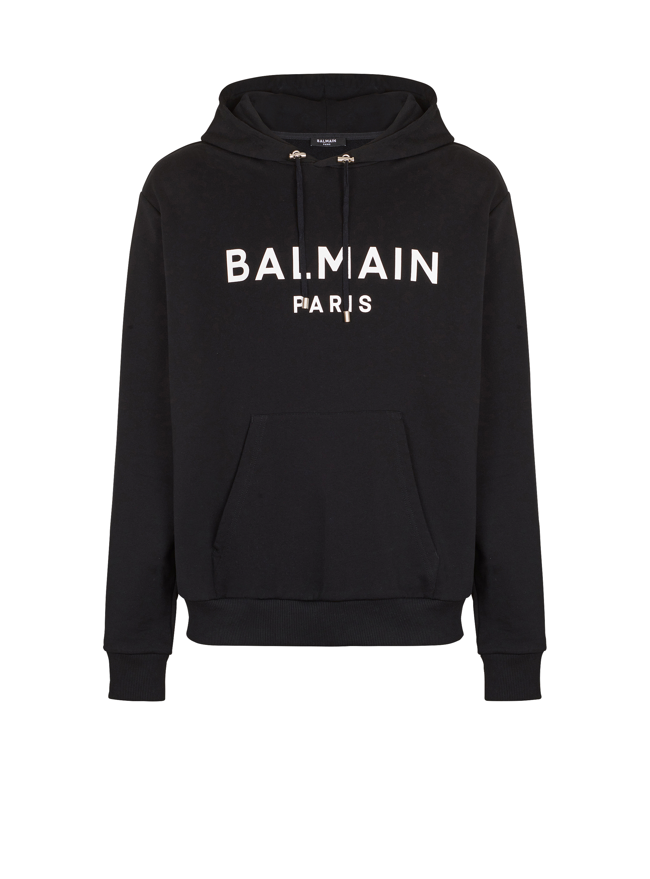 Printed cotton hoodie