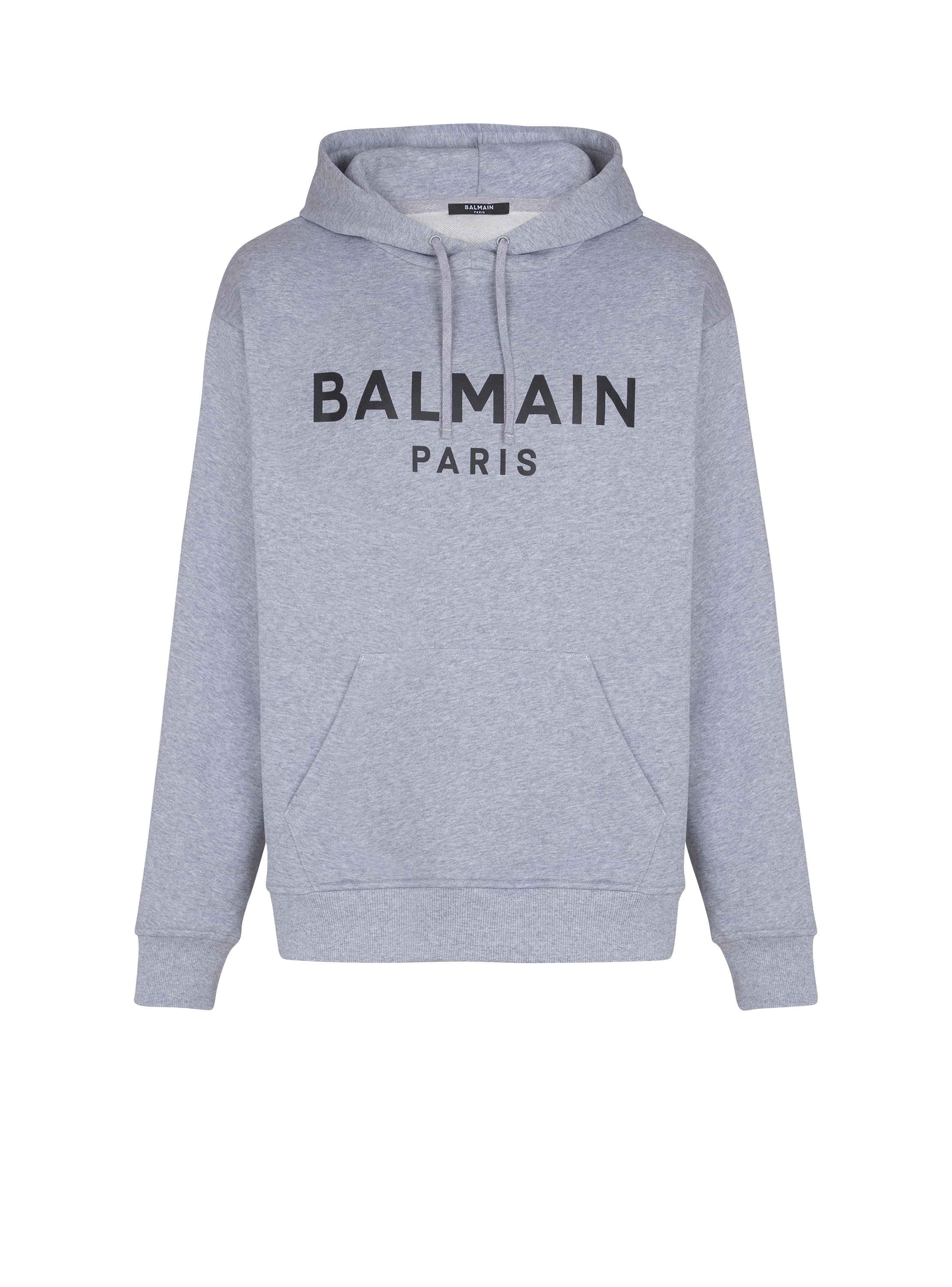 Printed cotton hoodie