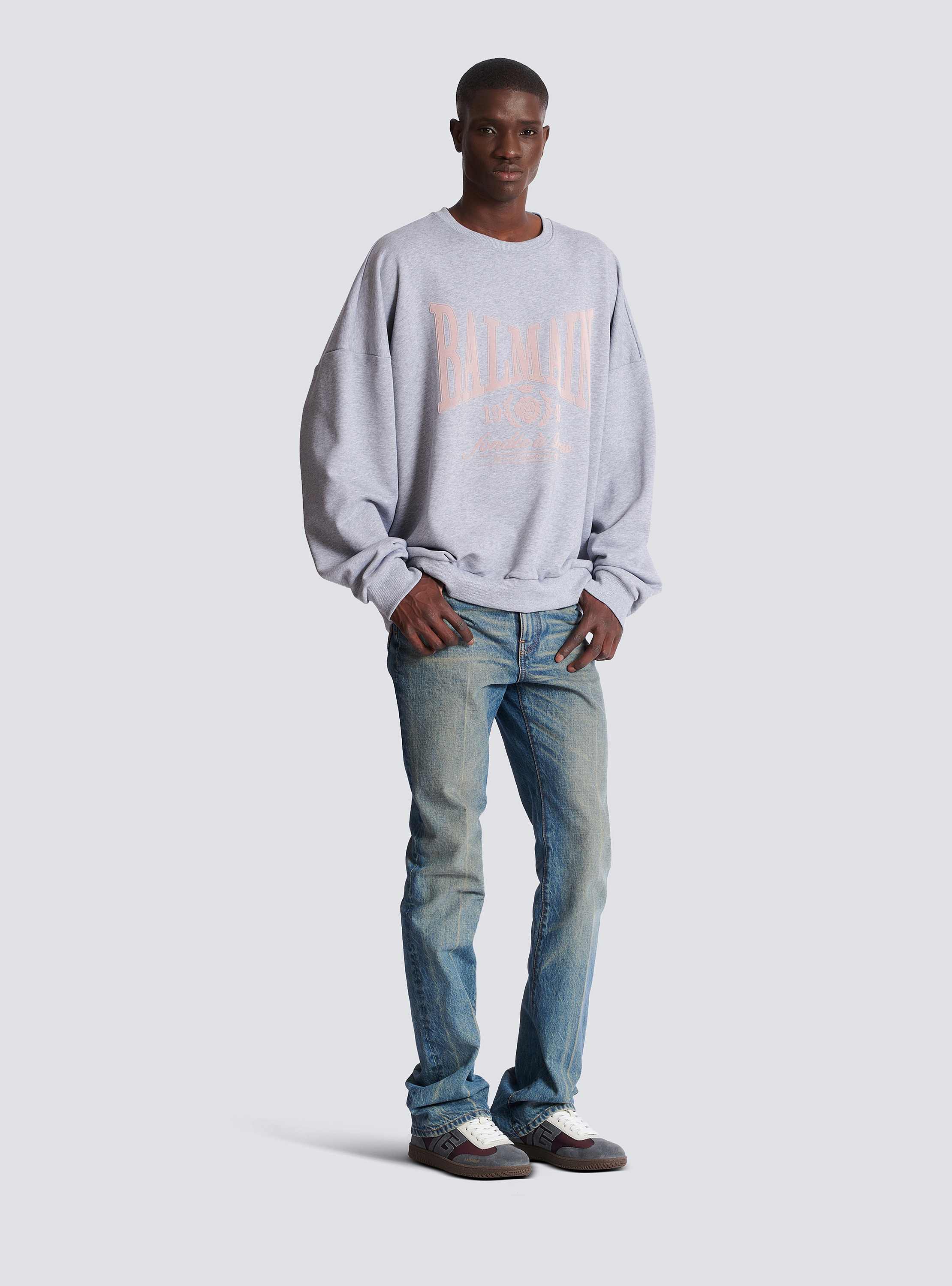 Printed cotton sweatshirt