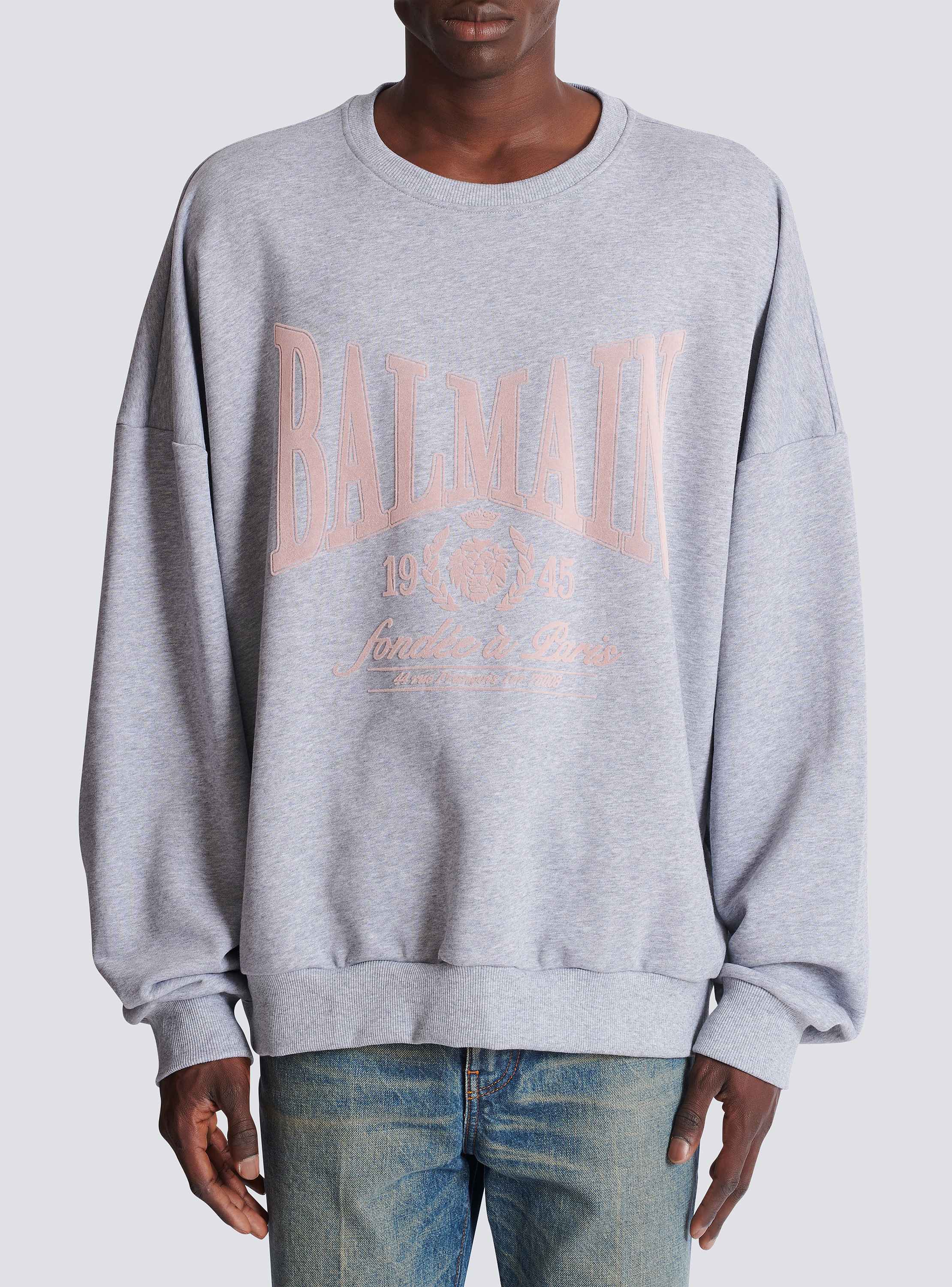 Printed cotton sweatshirt