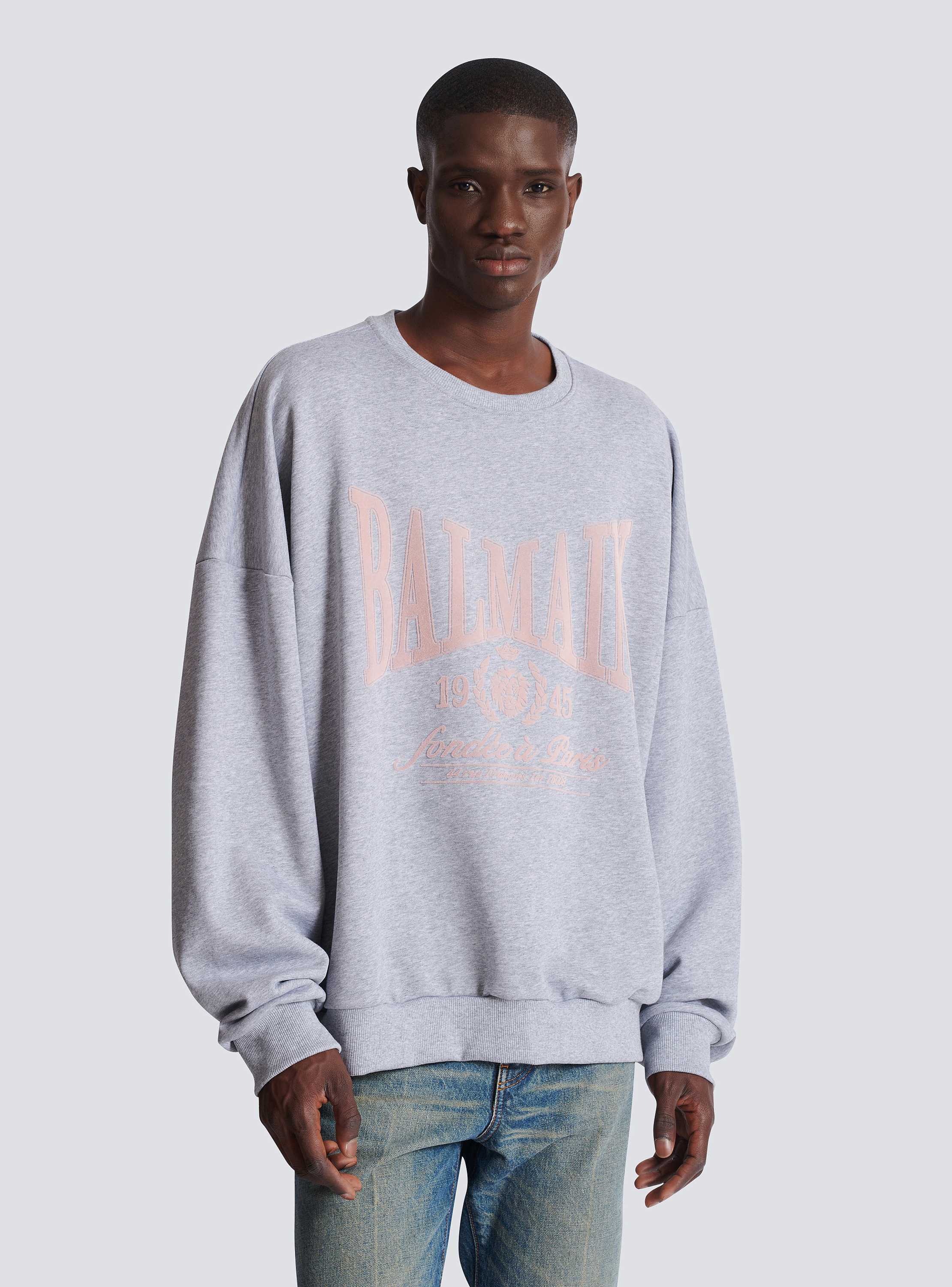 Printed cotton sweatshirt