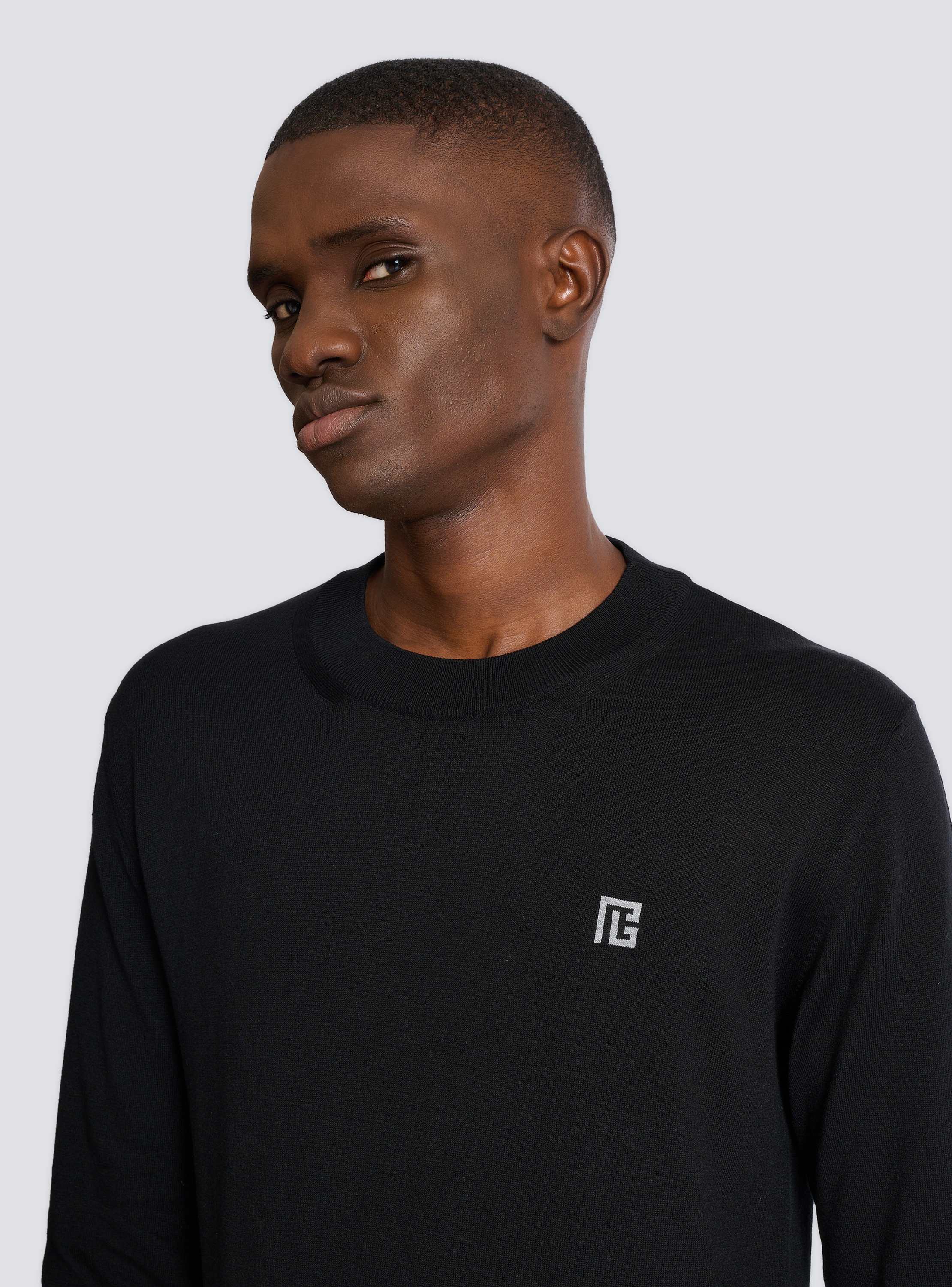 Fine silk and cotton jumper