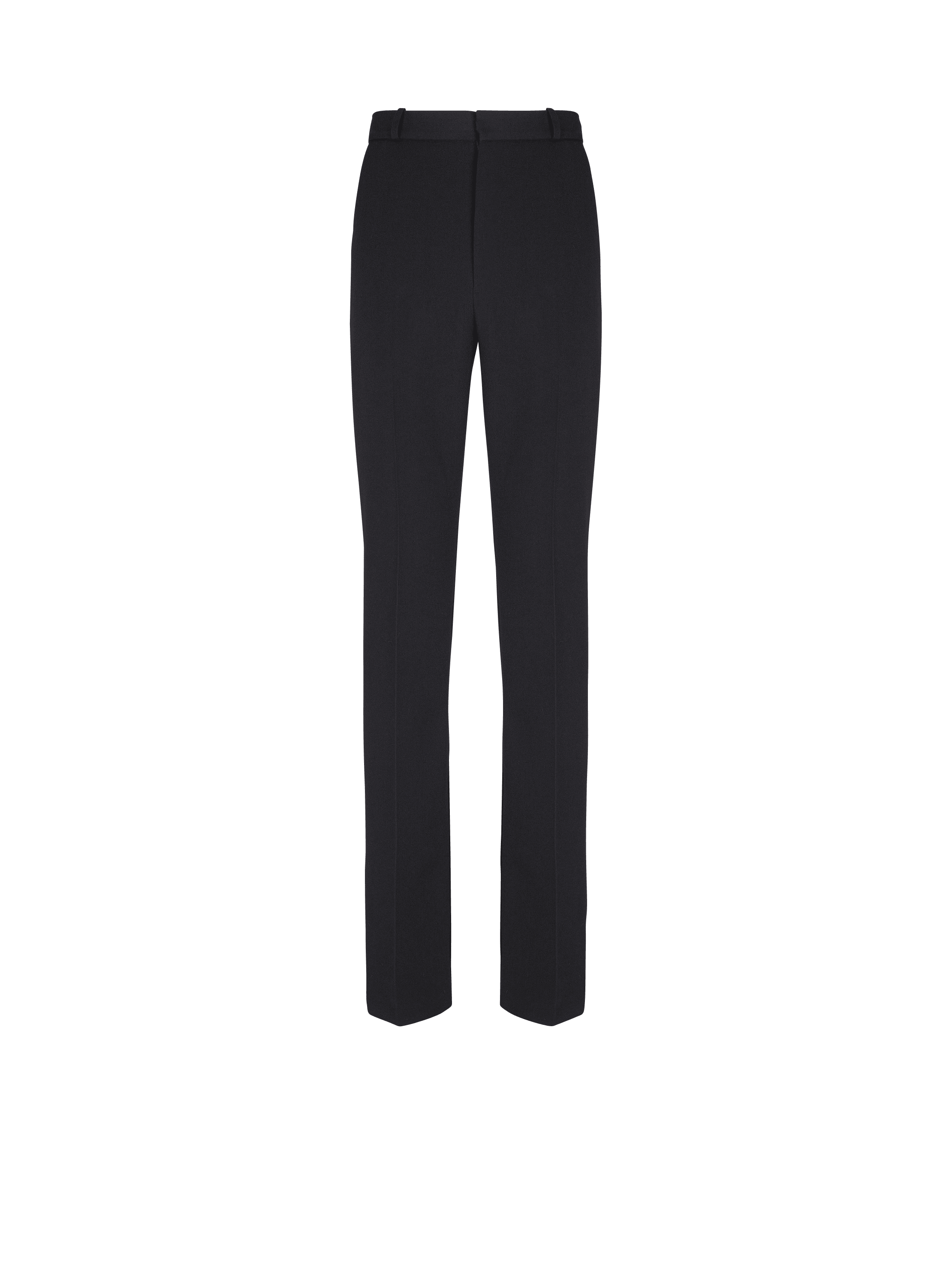 Wool darted trousers