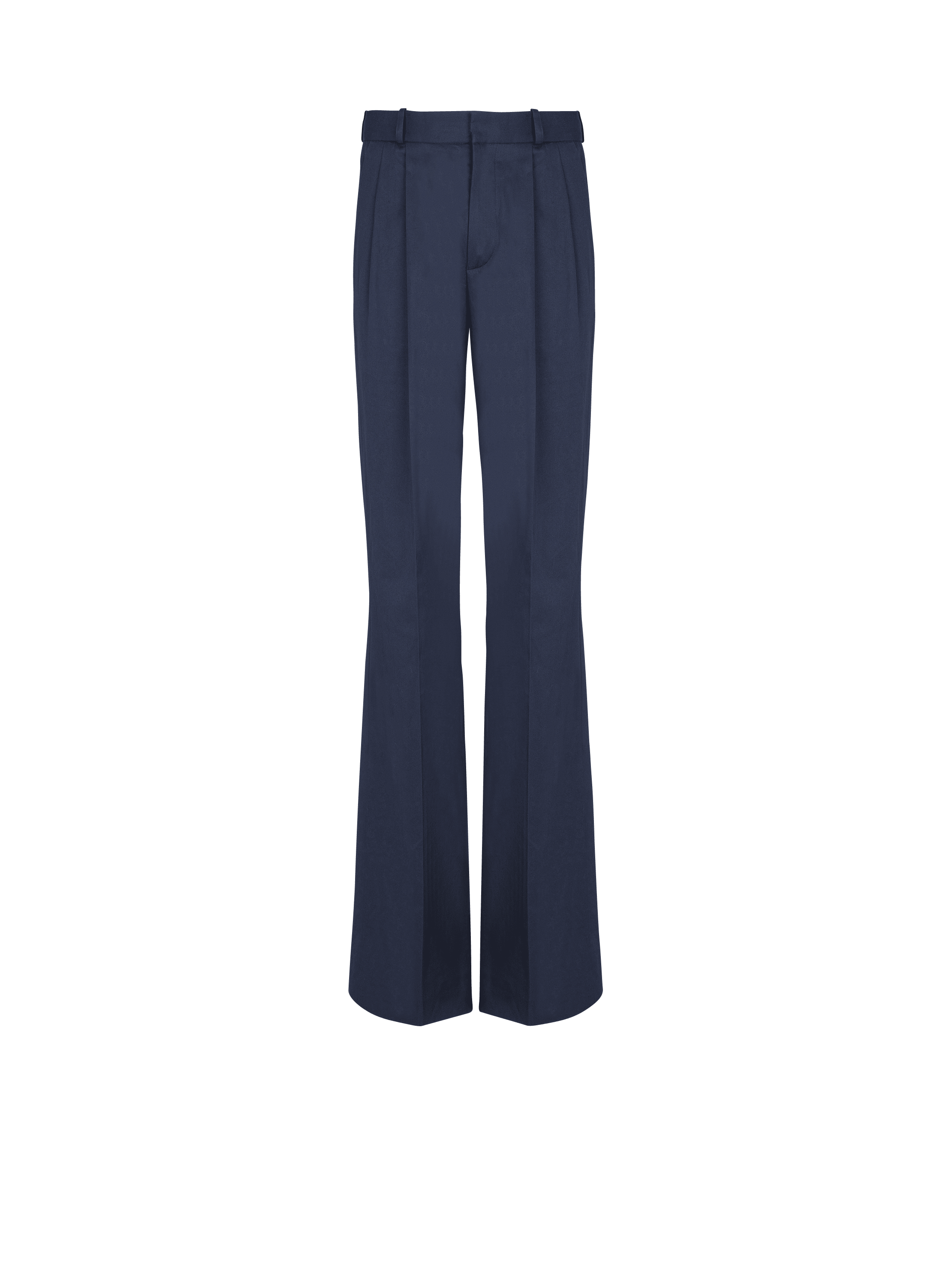 Darted trousers in cotton twill