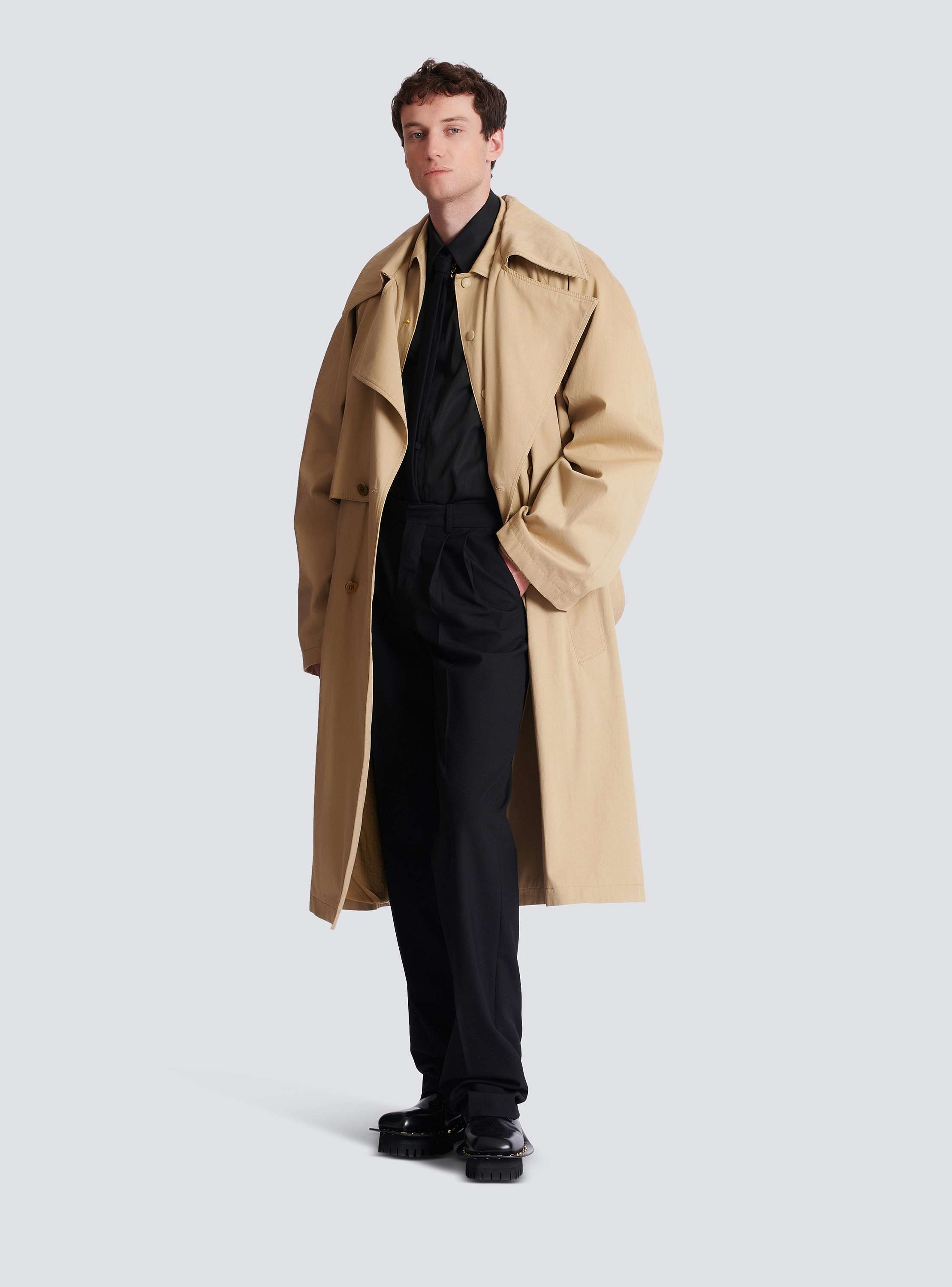 Wool straight-leg trousers