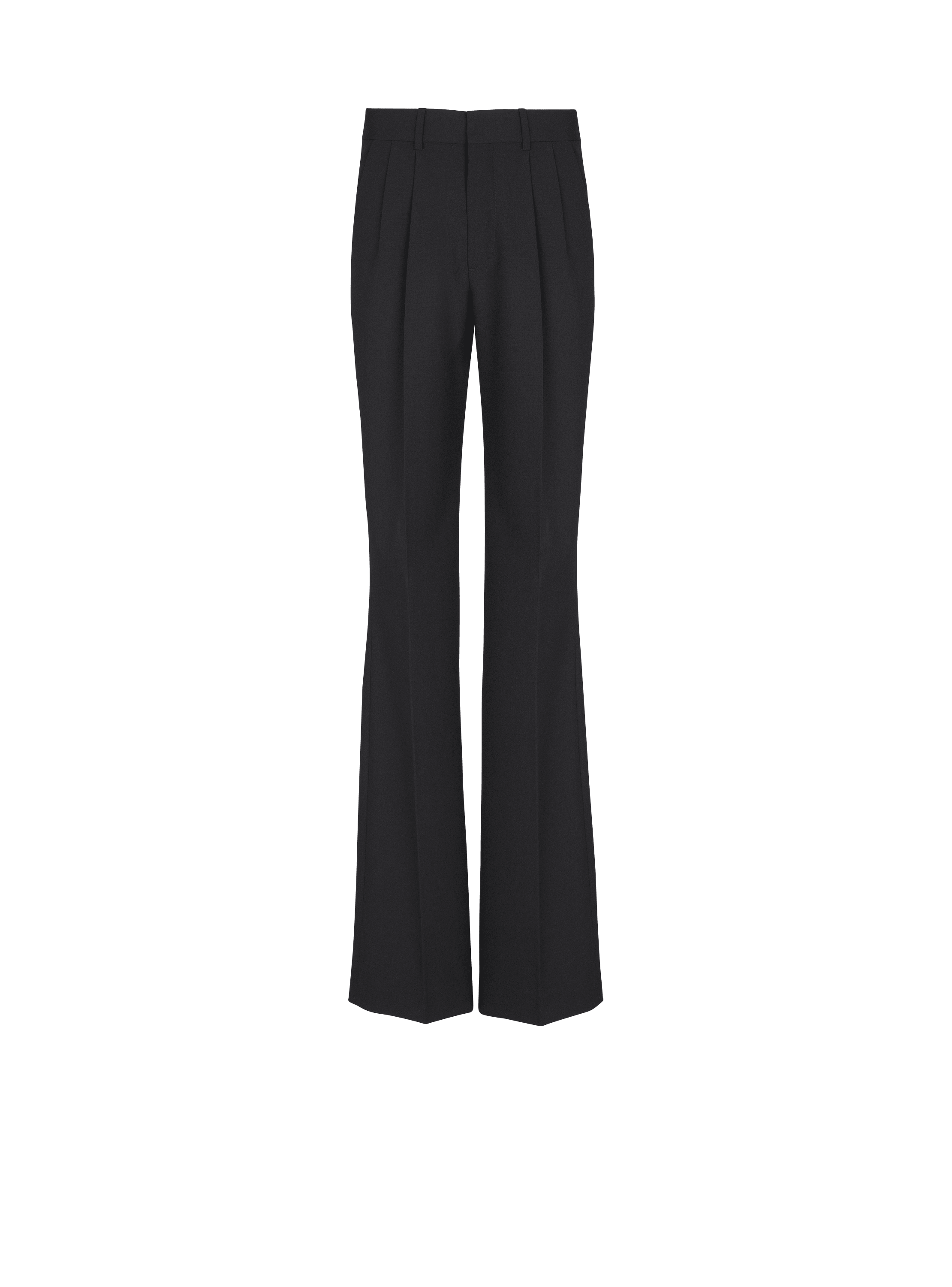 Wool straight-leg trousers
