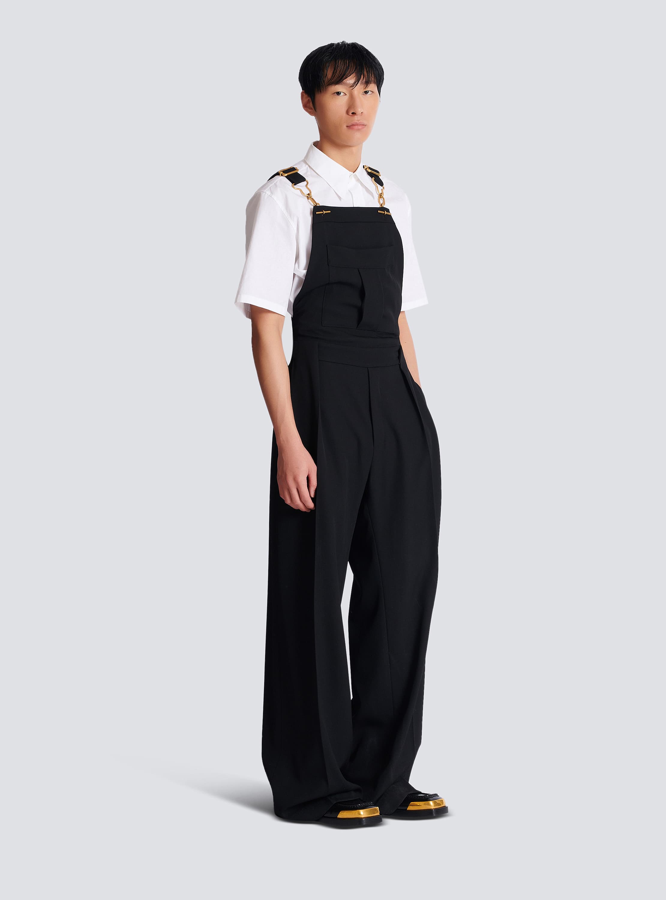 Wool dungarees