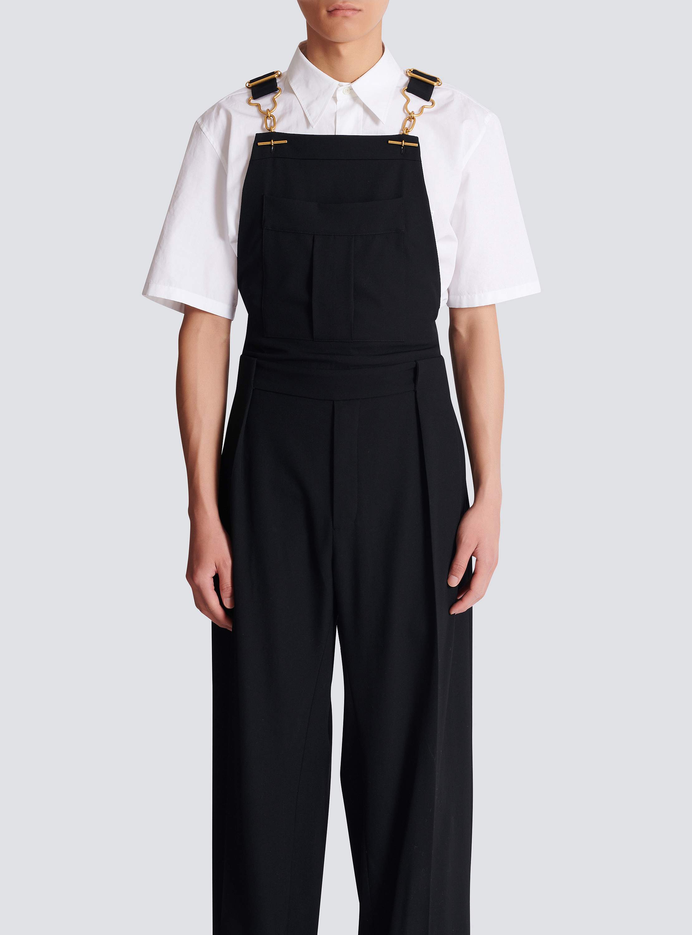 Wool dungarees