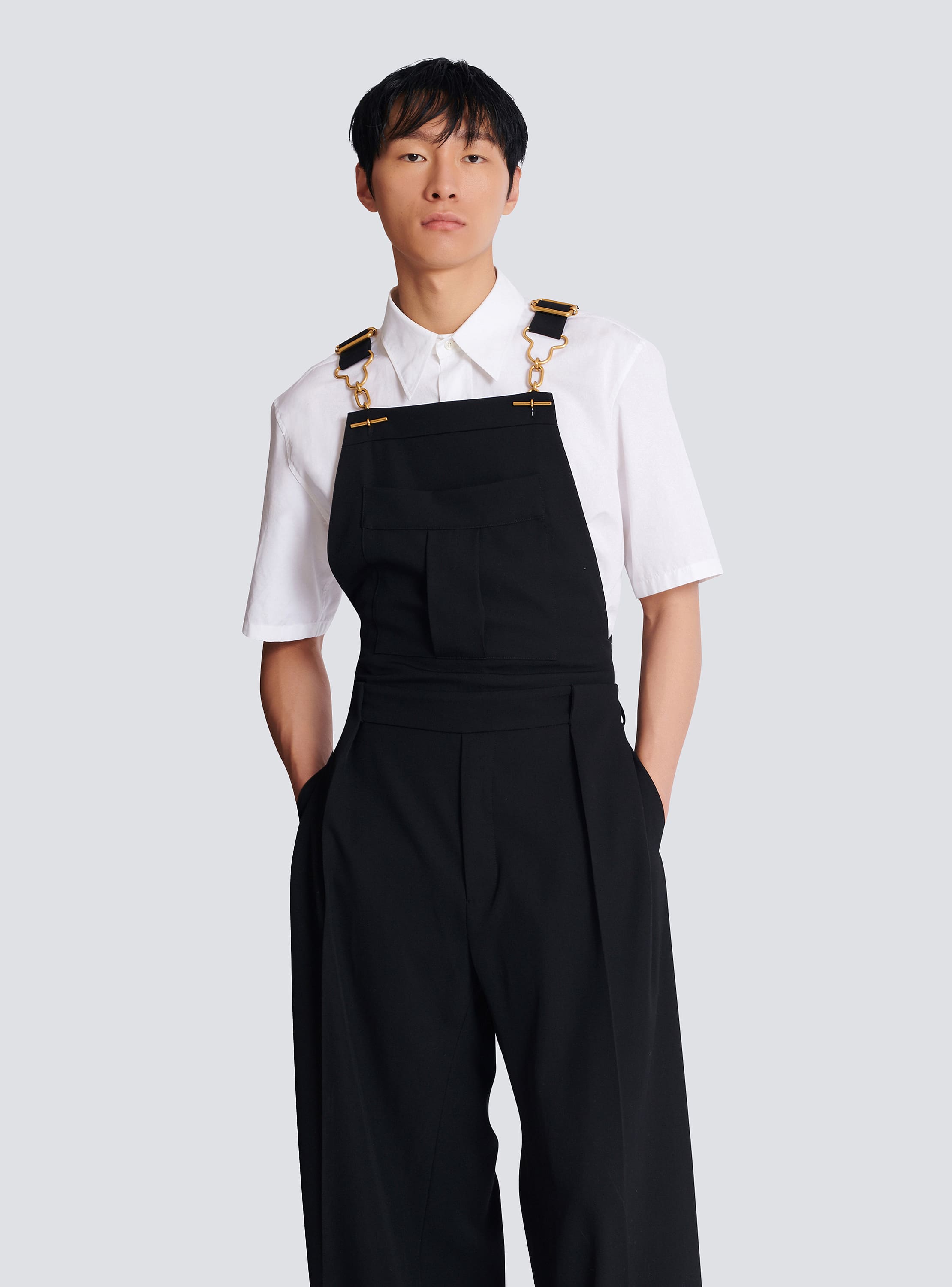 Wool dungarees