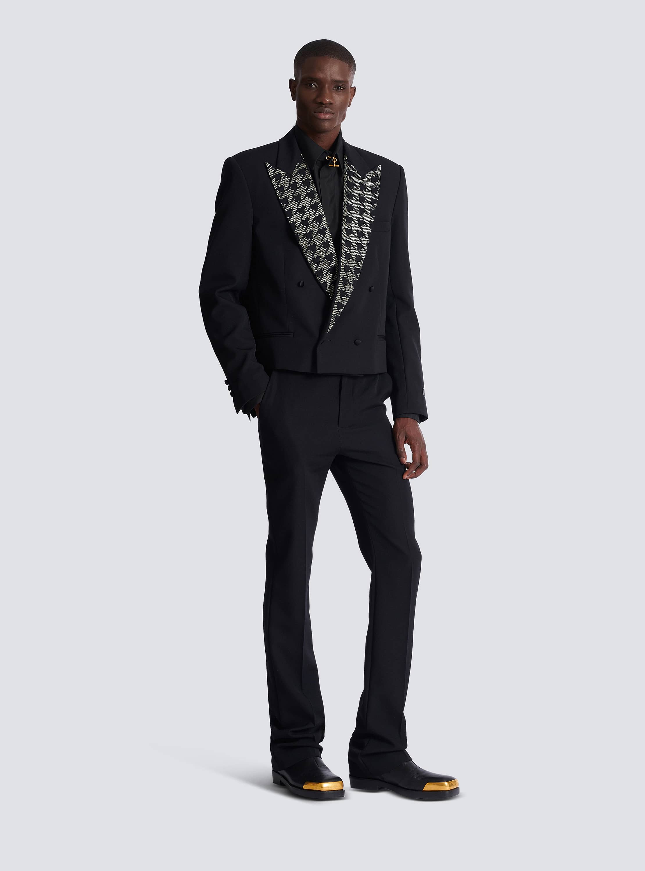 Grain de poudre jacket with crystals