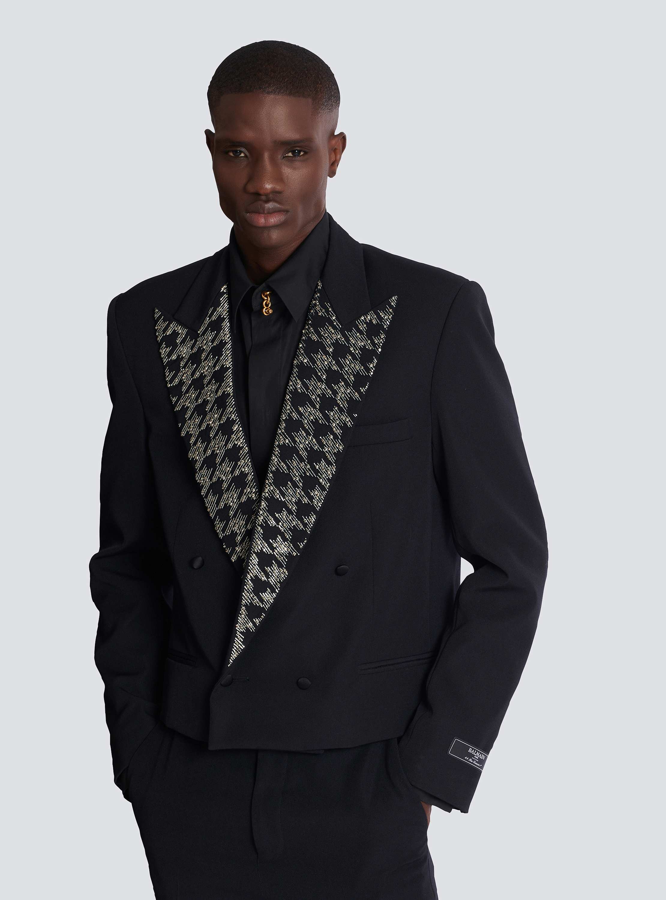 Grain de poudre jacket with crystals