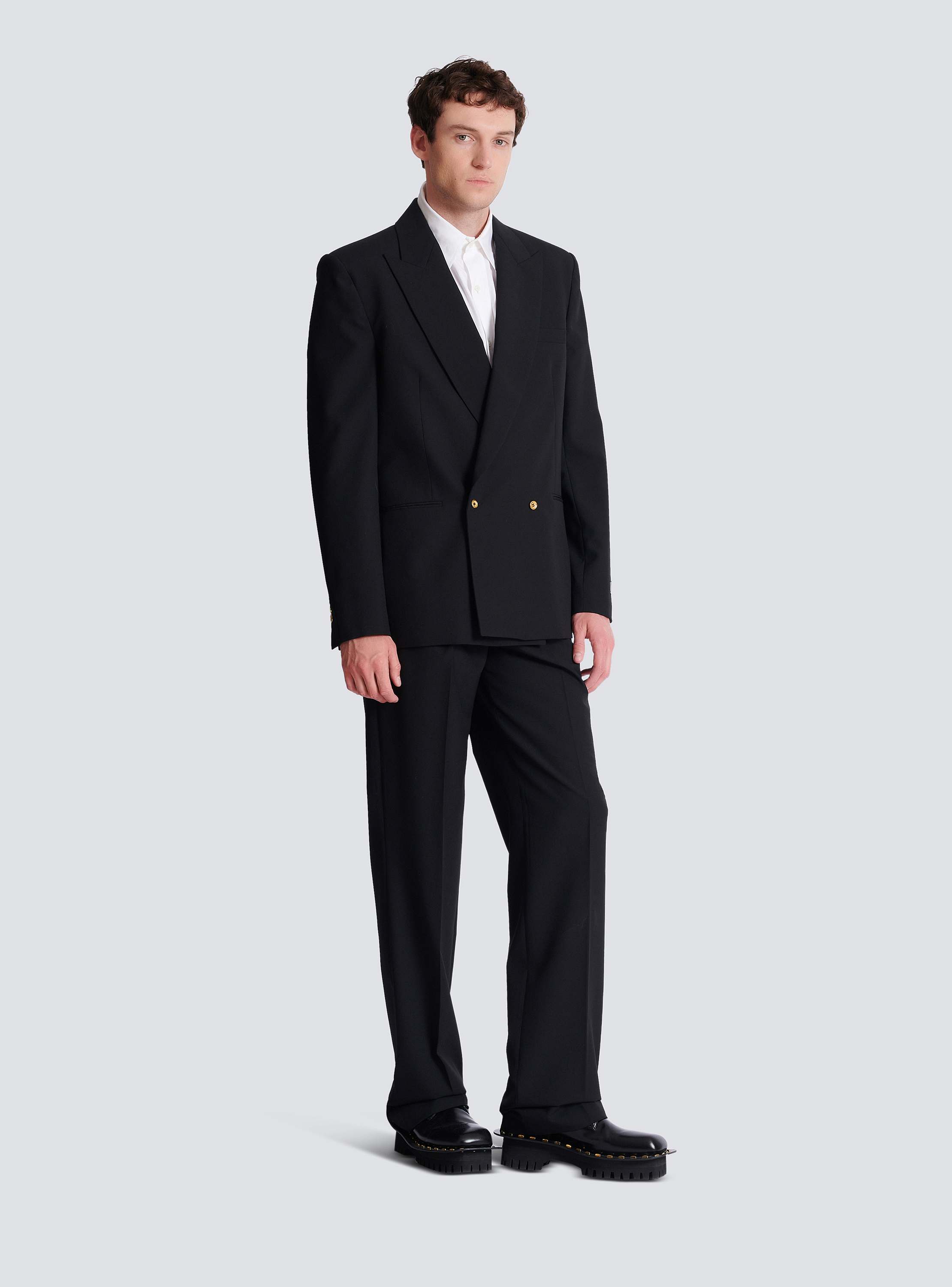 Wool 2-buttons blazer