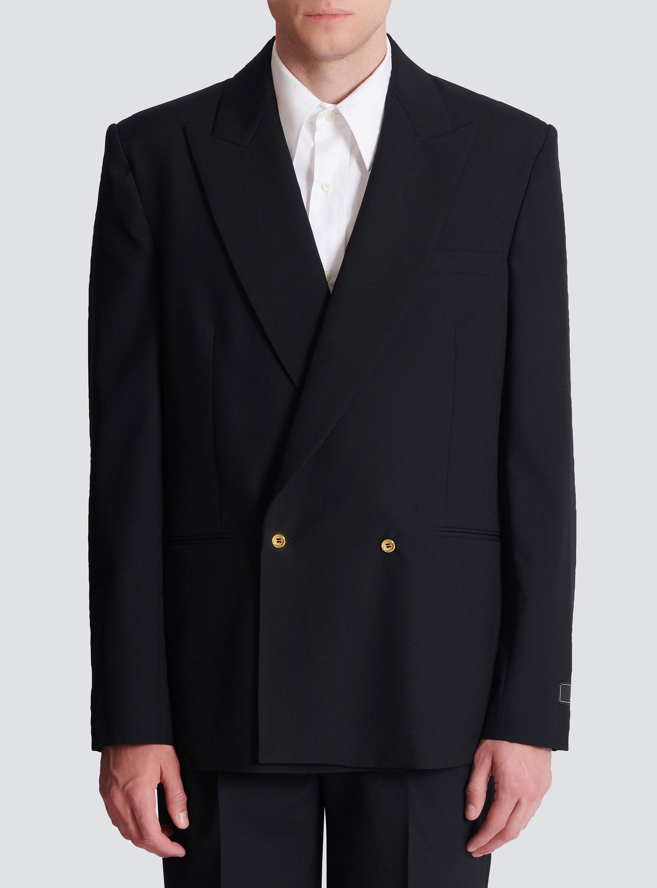 Wool 2-buttons blazer