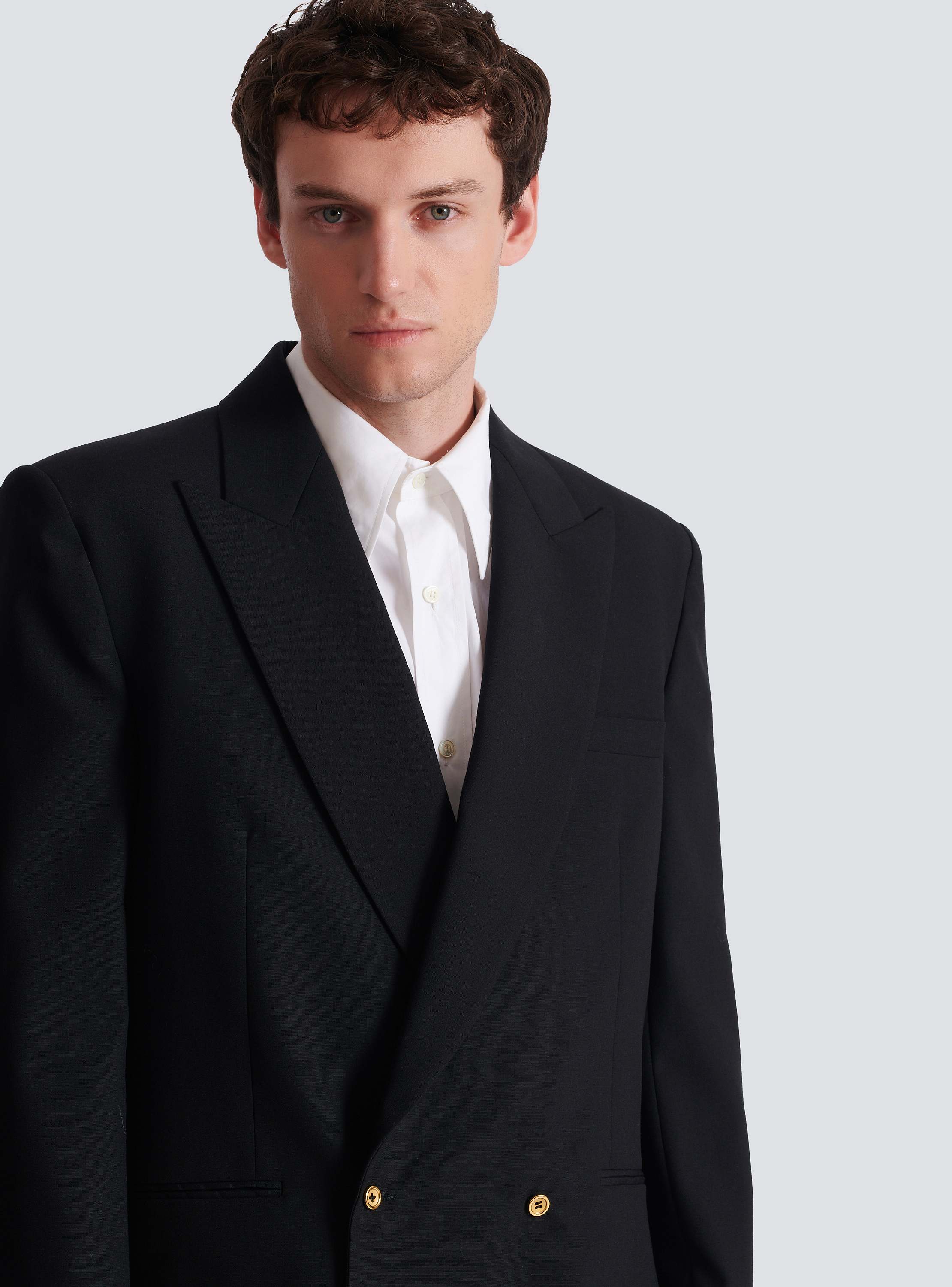 Wool 2-buttons blazer