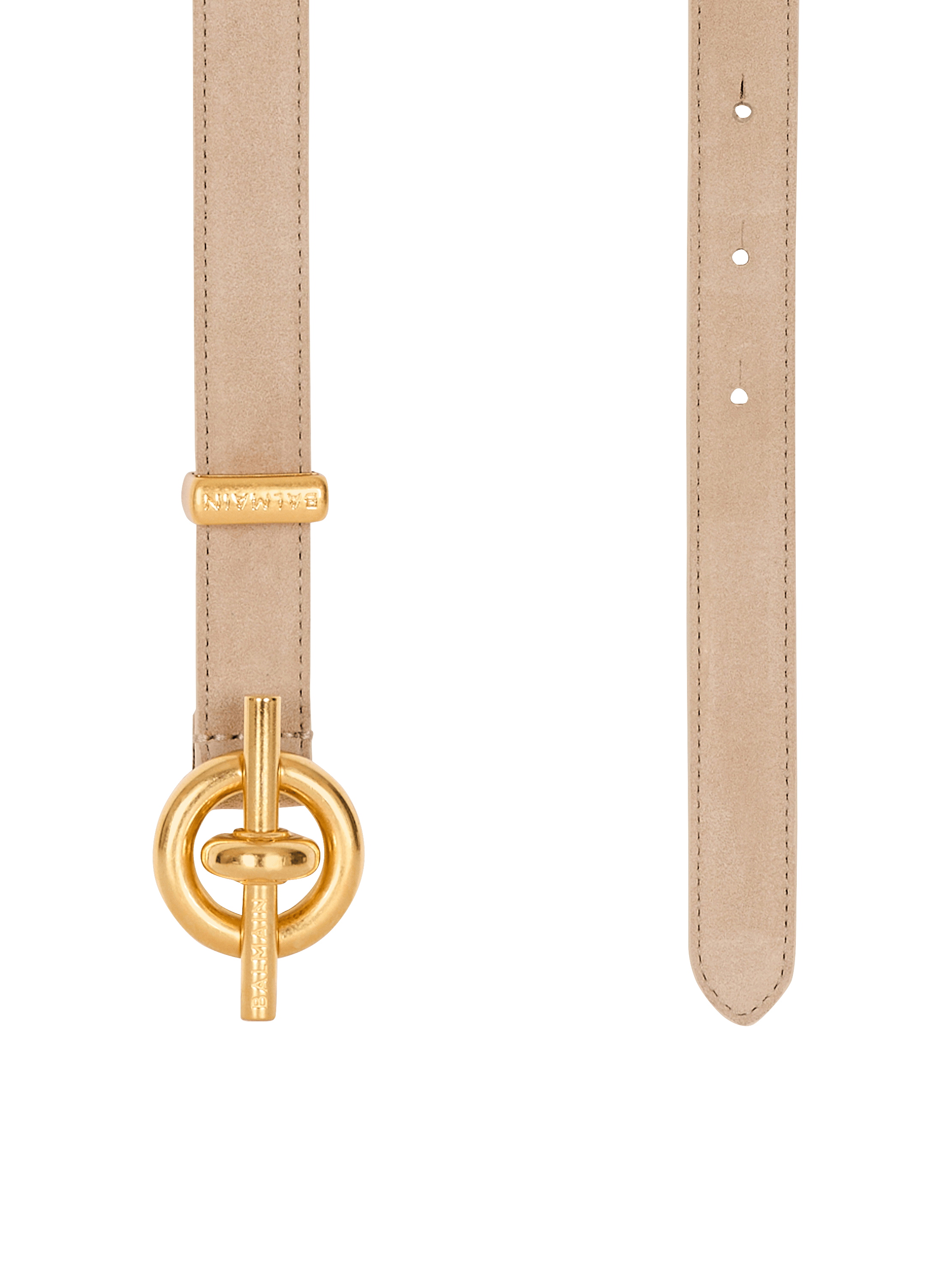 Suede leather T-Bar belt