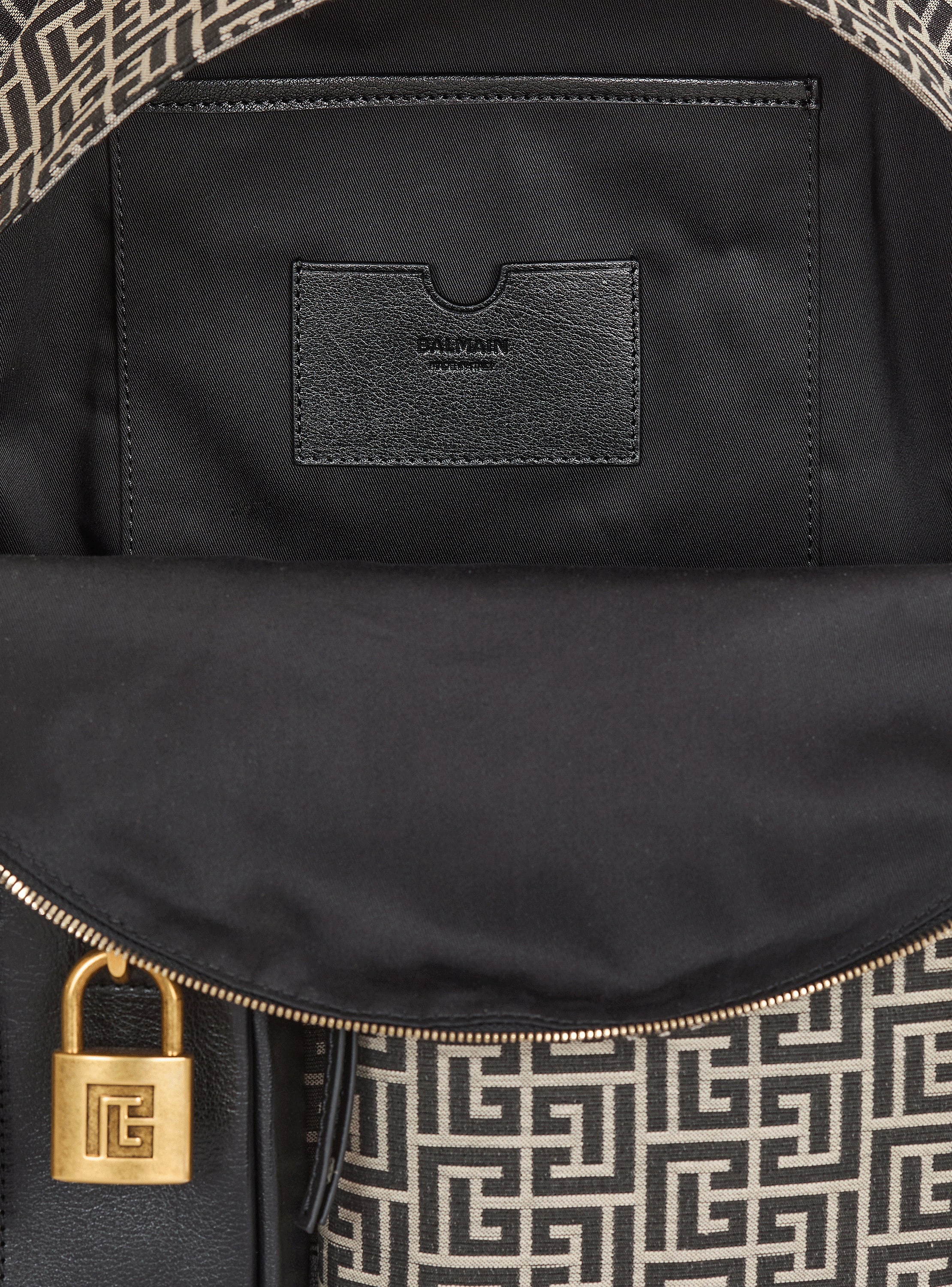 Pulse monogram jacquard backpack