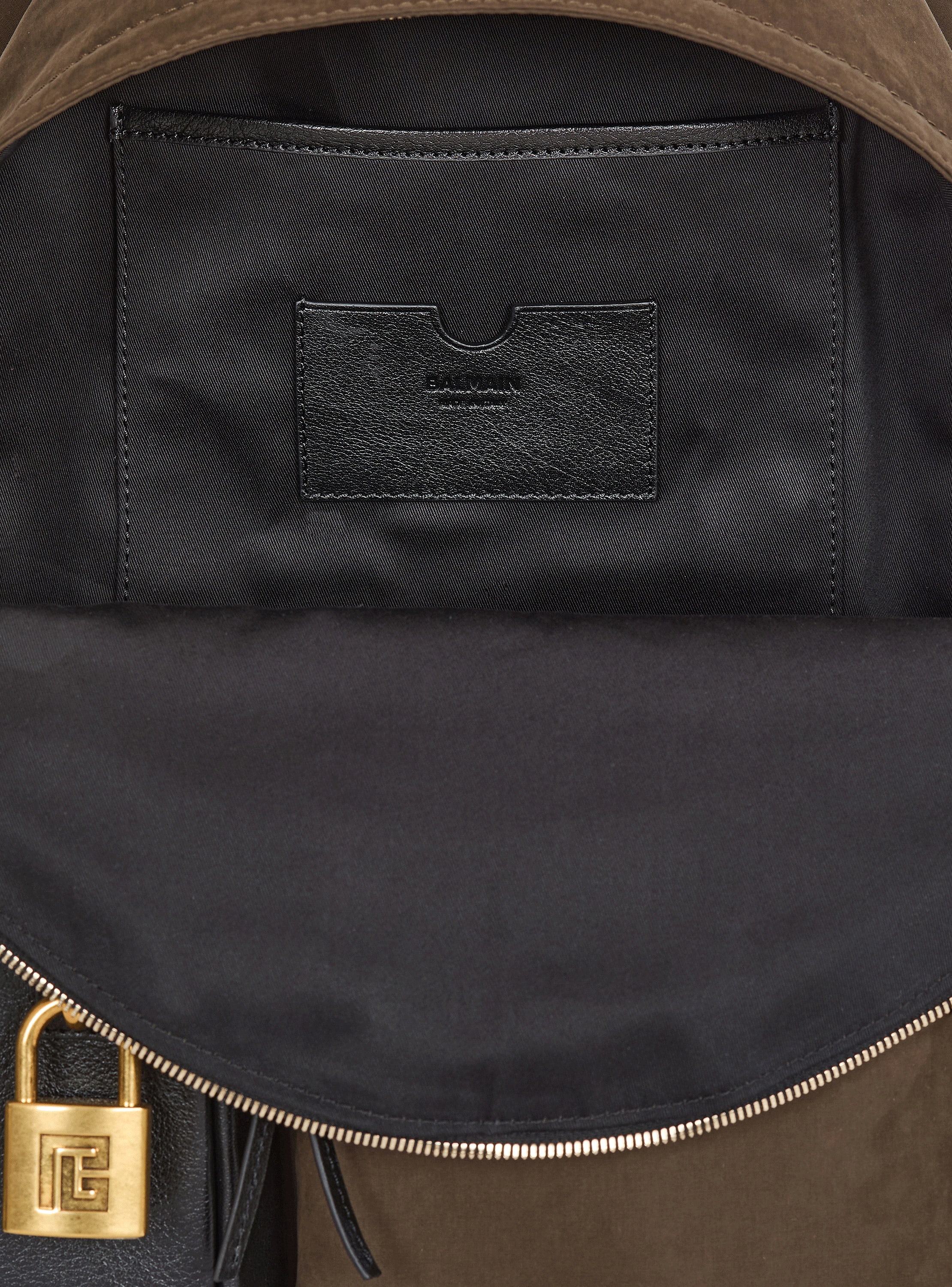 Pulse calfskin and nylon backpack