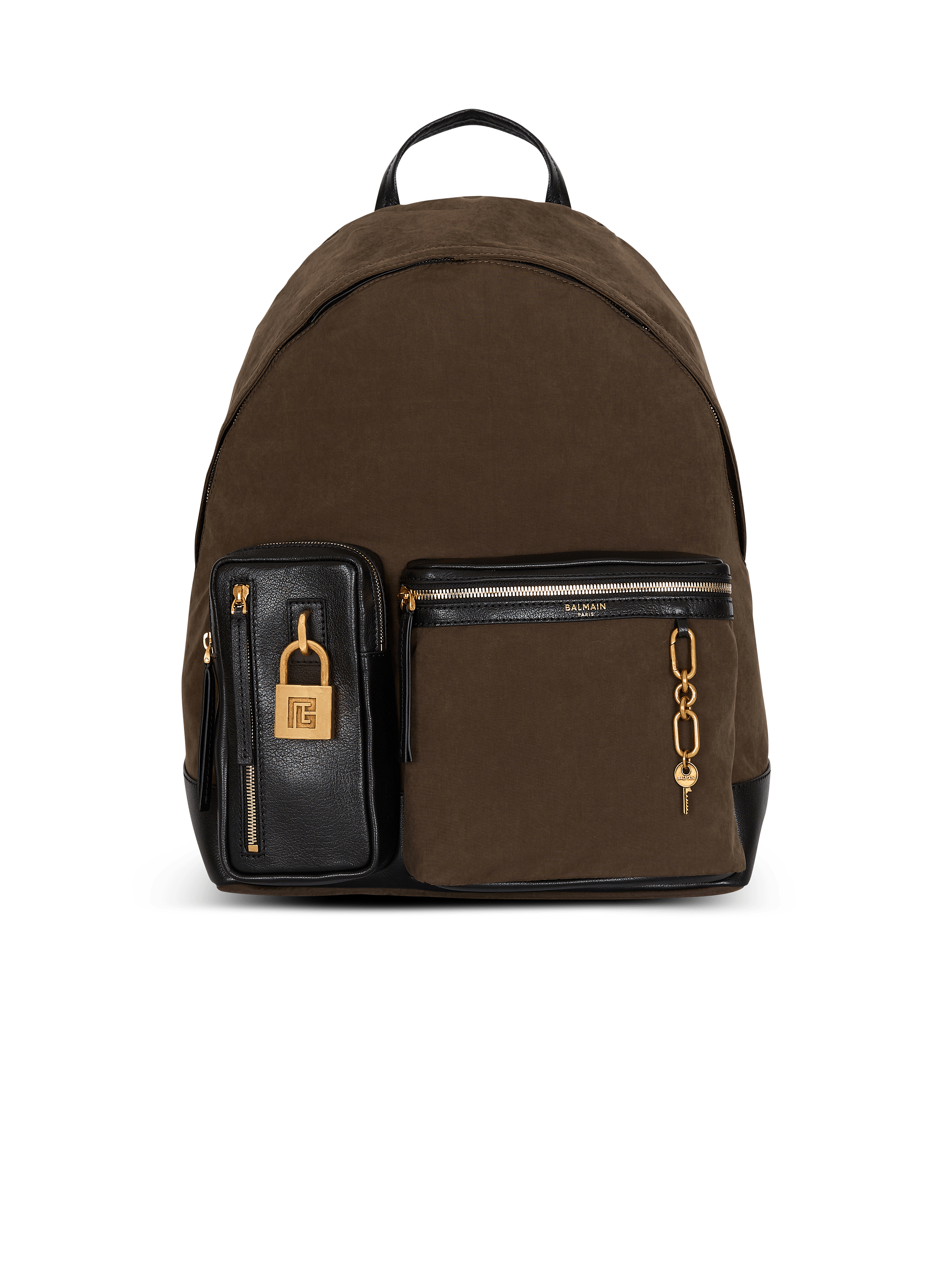 Pulse calfskin and nylon backpack