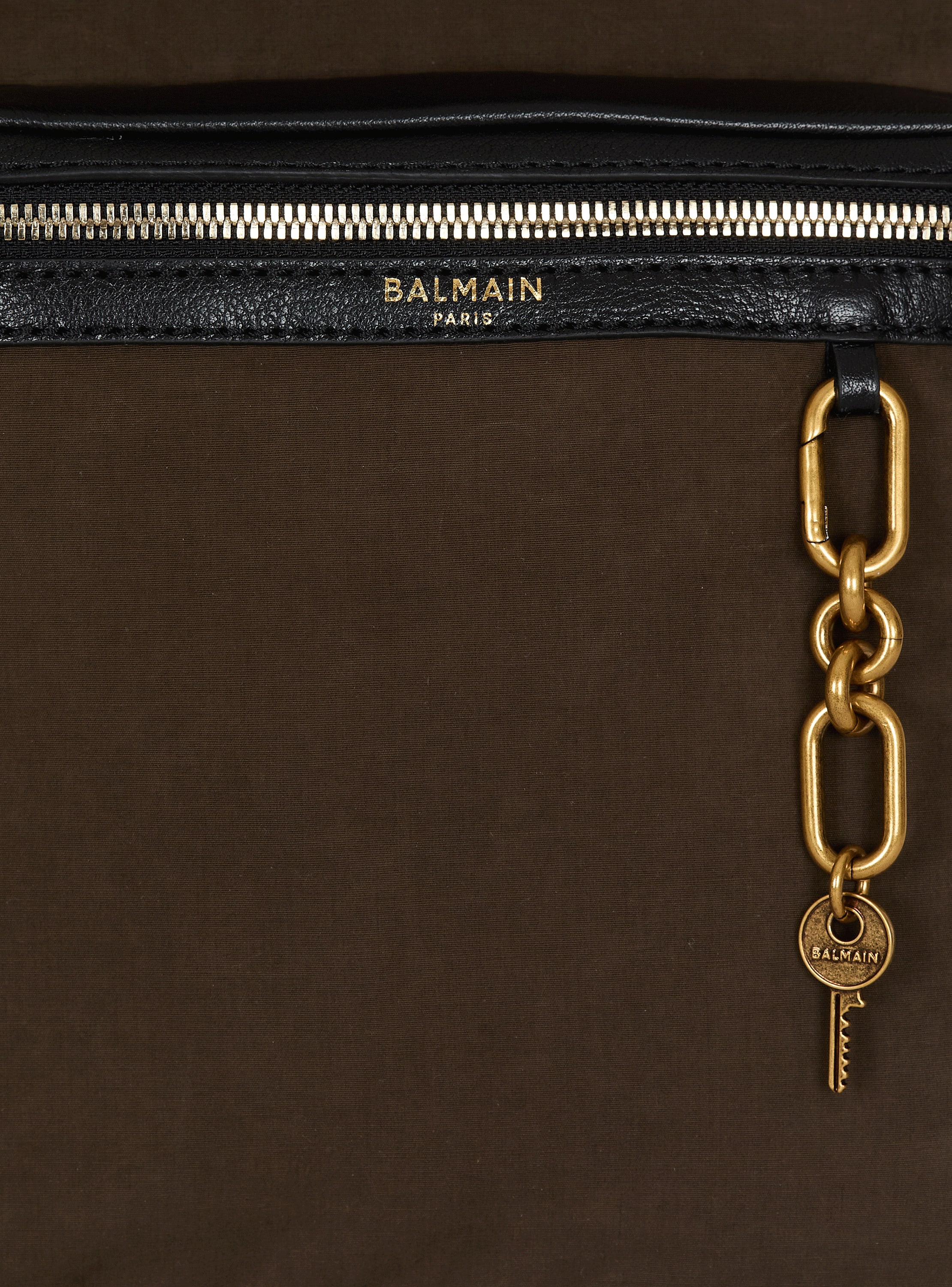 Pulse calfskin and nylon backpack