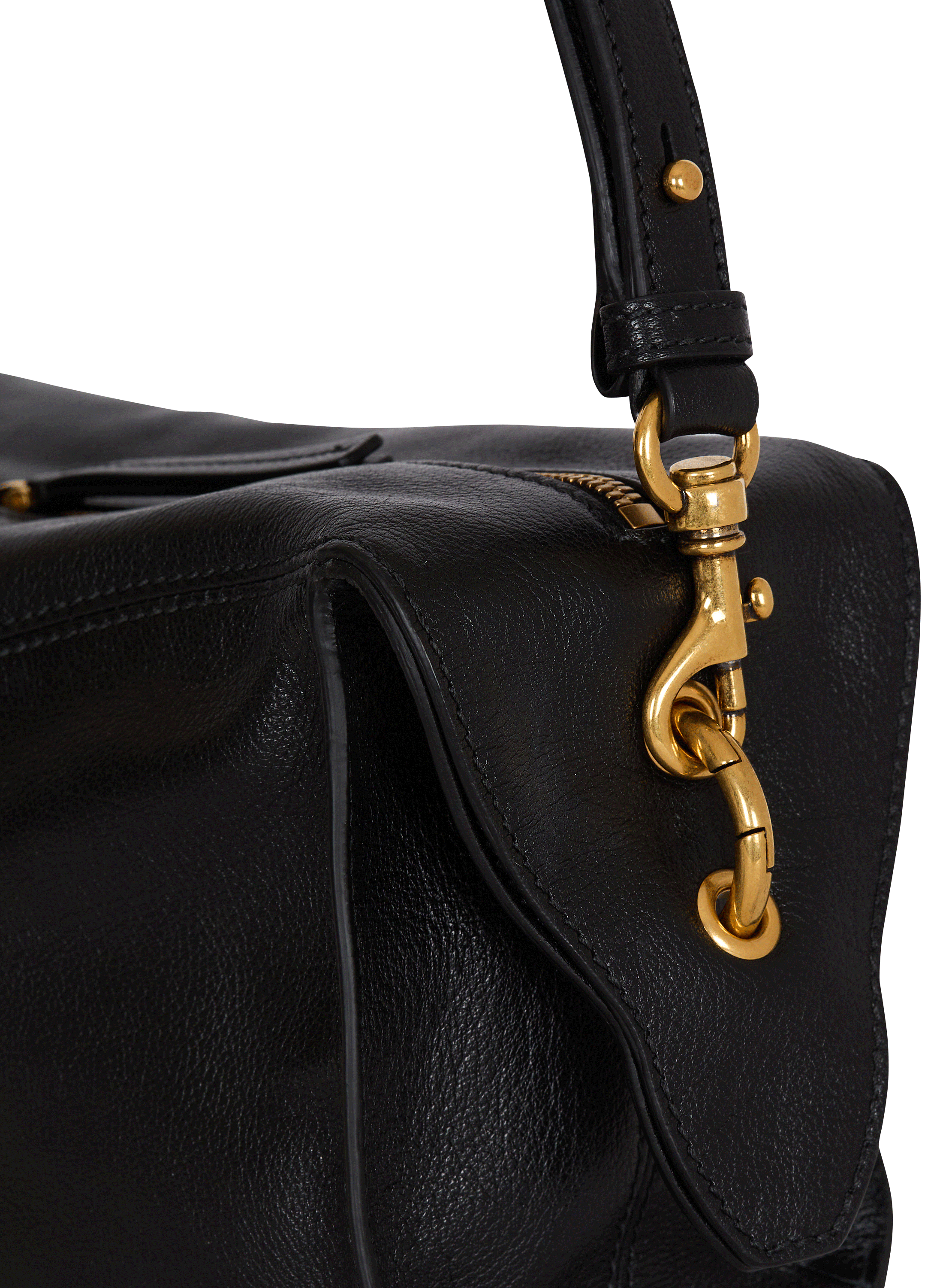 Pulse shoulder bag in calfskin leather