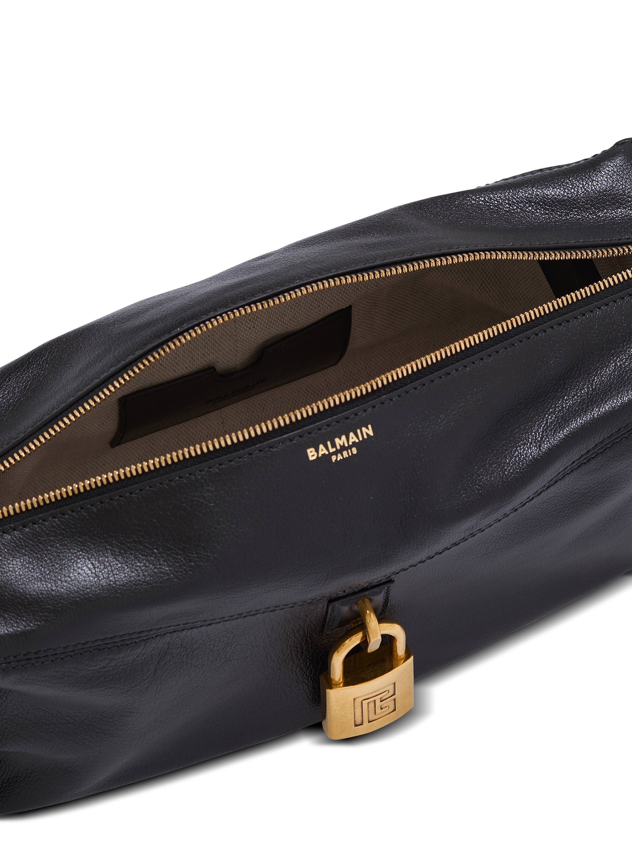 Pulse shoulder bag in calfskin leather