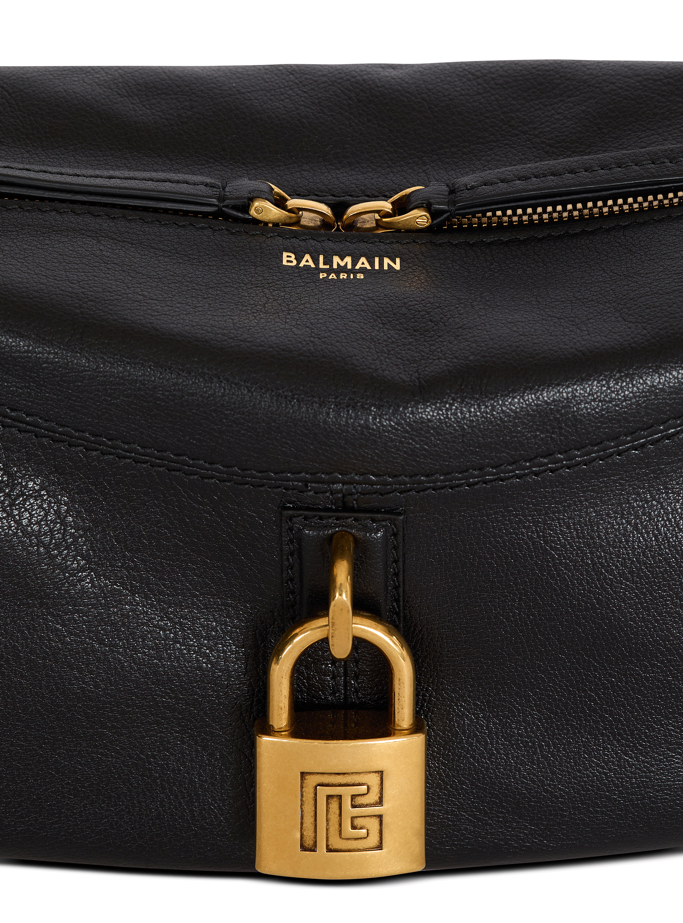 Pulse shoulder bag in calfskin leather