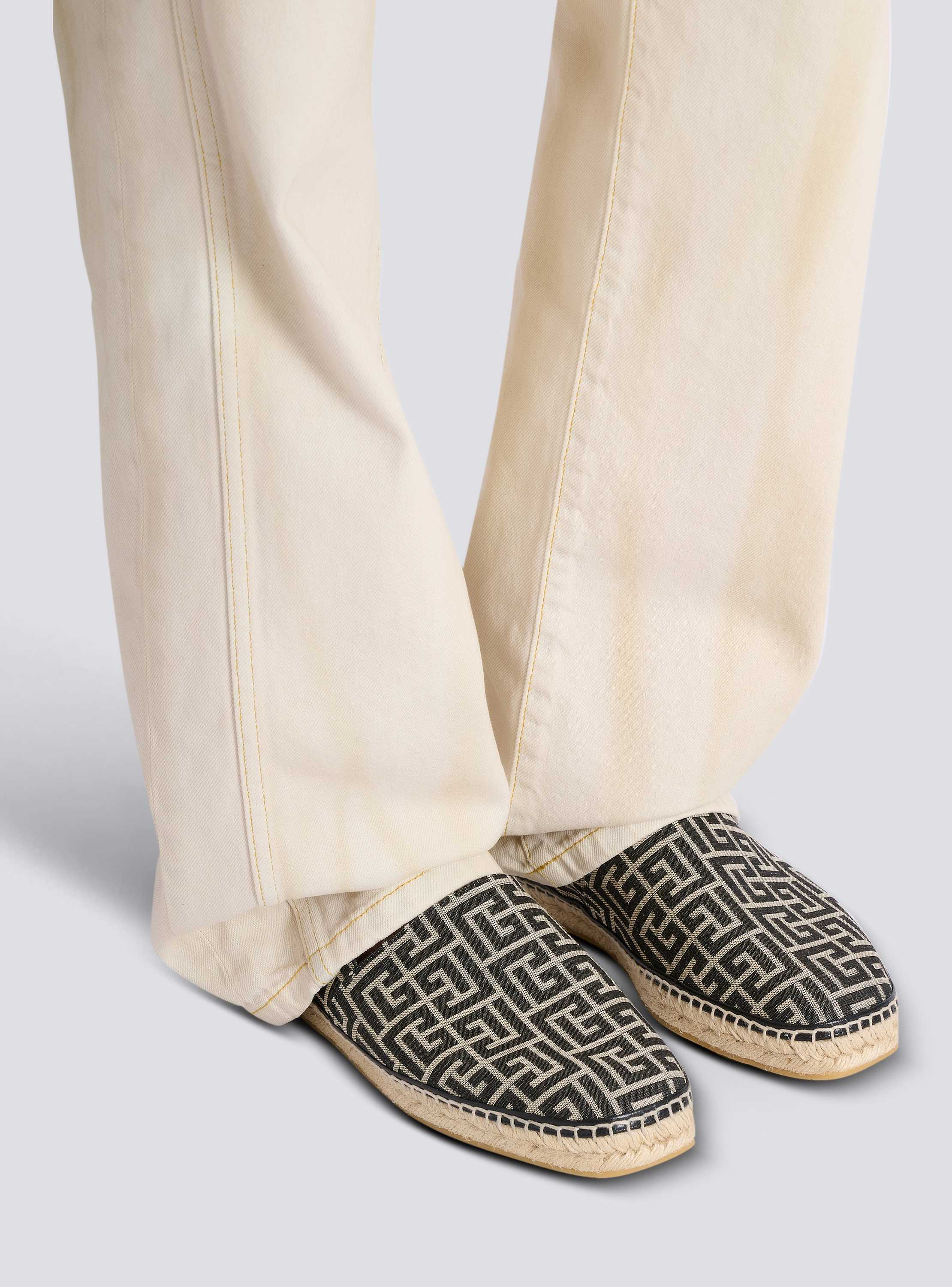 Monogram jacquard espadrilles