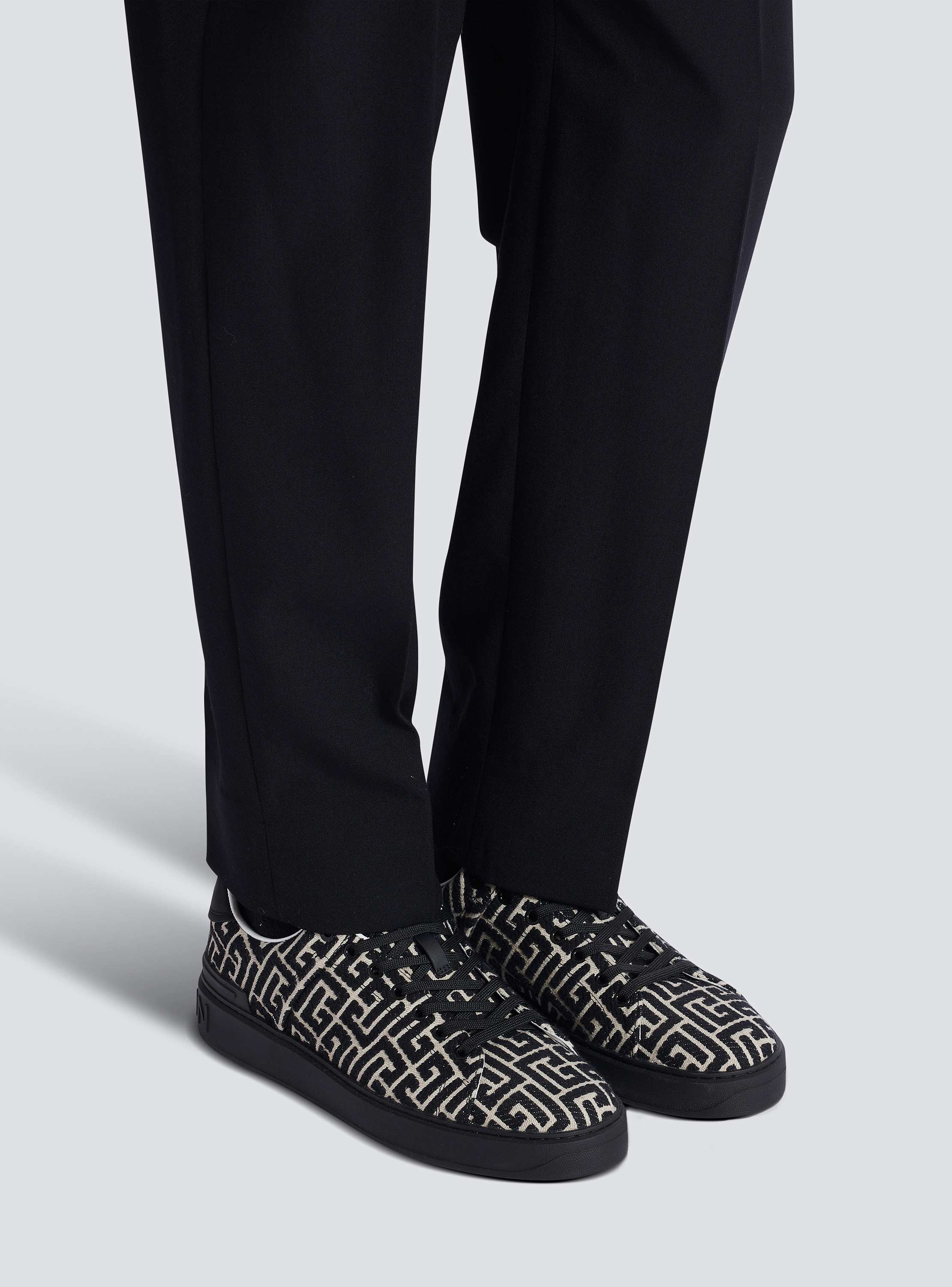 Monogram jacquard B-Court trainers