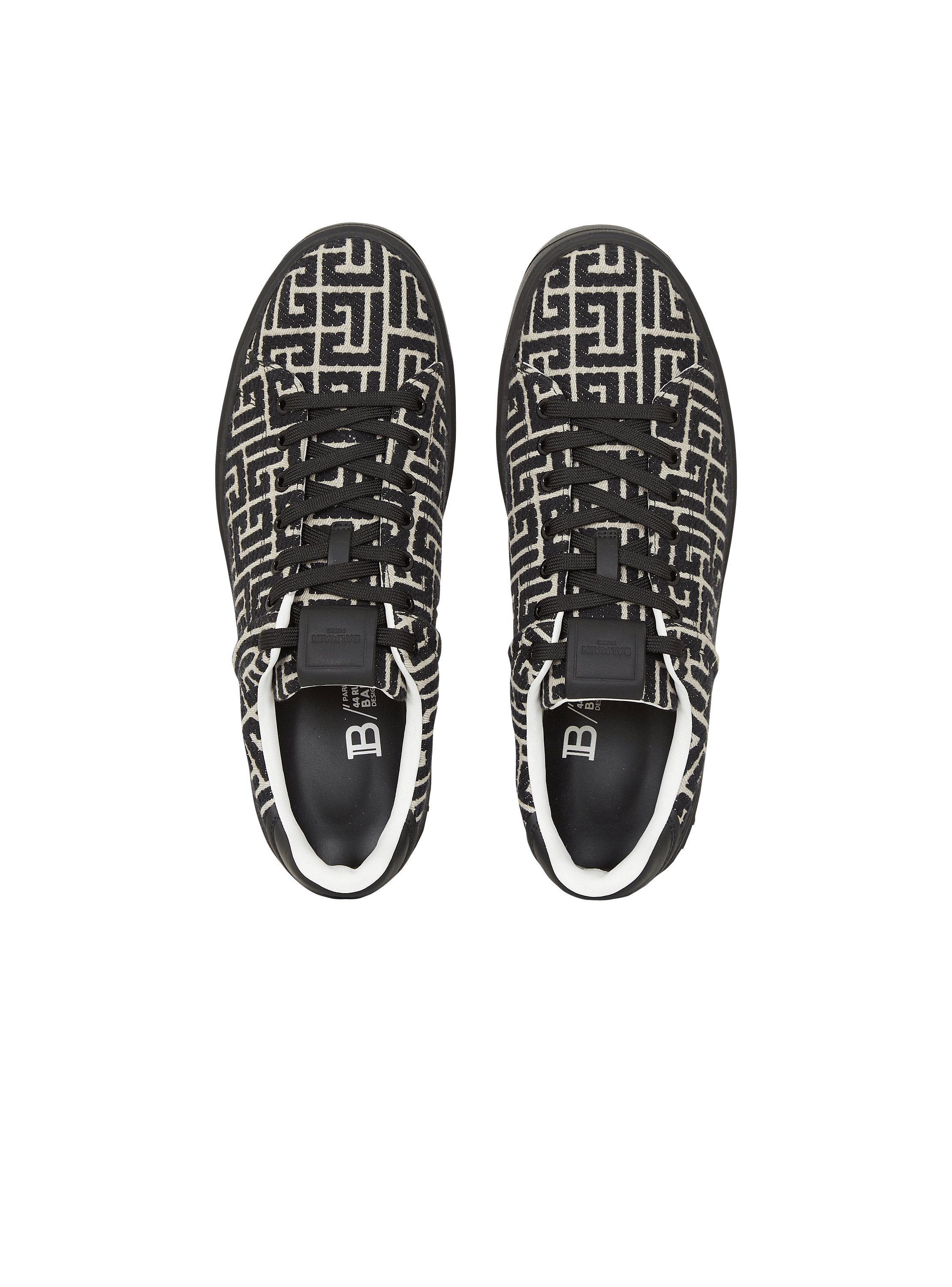 Monogram jacquard B-Court trainers