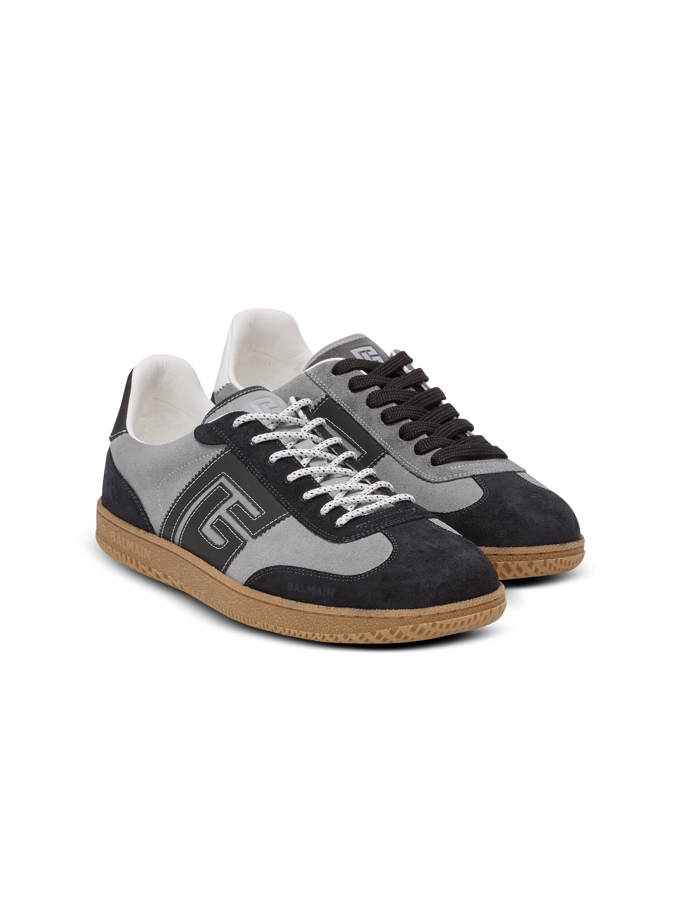 Suede Balmain Swan trainers