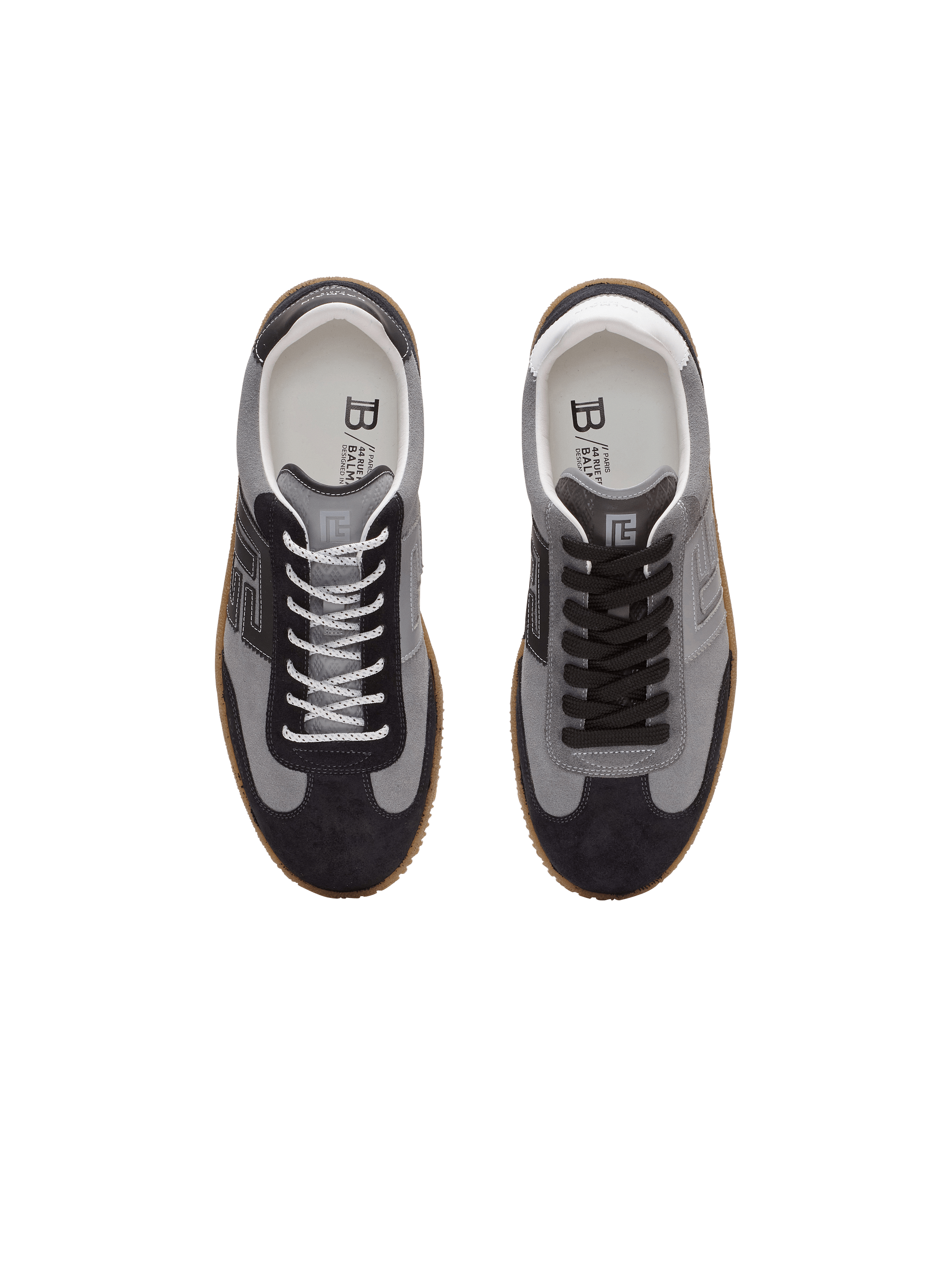 Suede Balmain Swan trainers