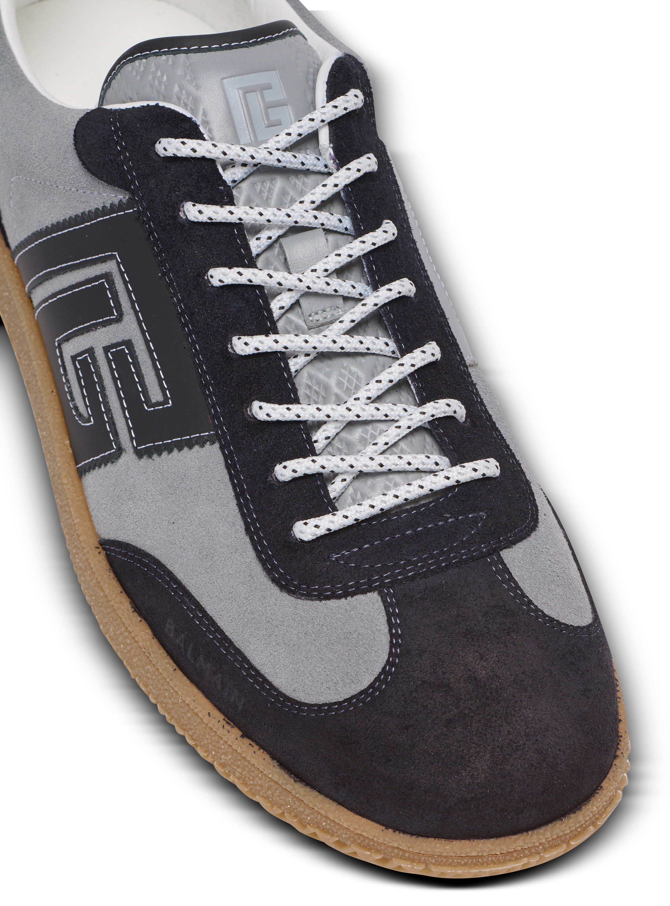 Suede Balmain Swan trainers