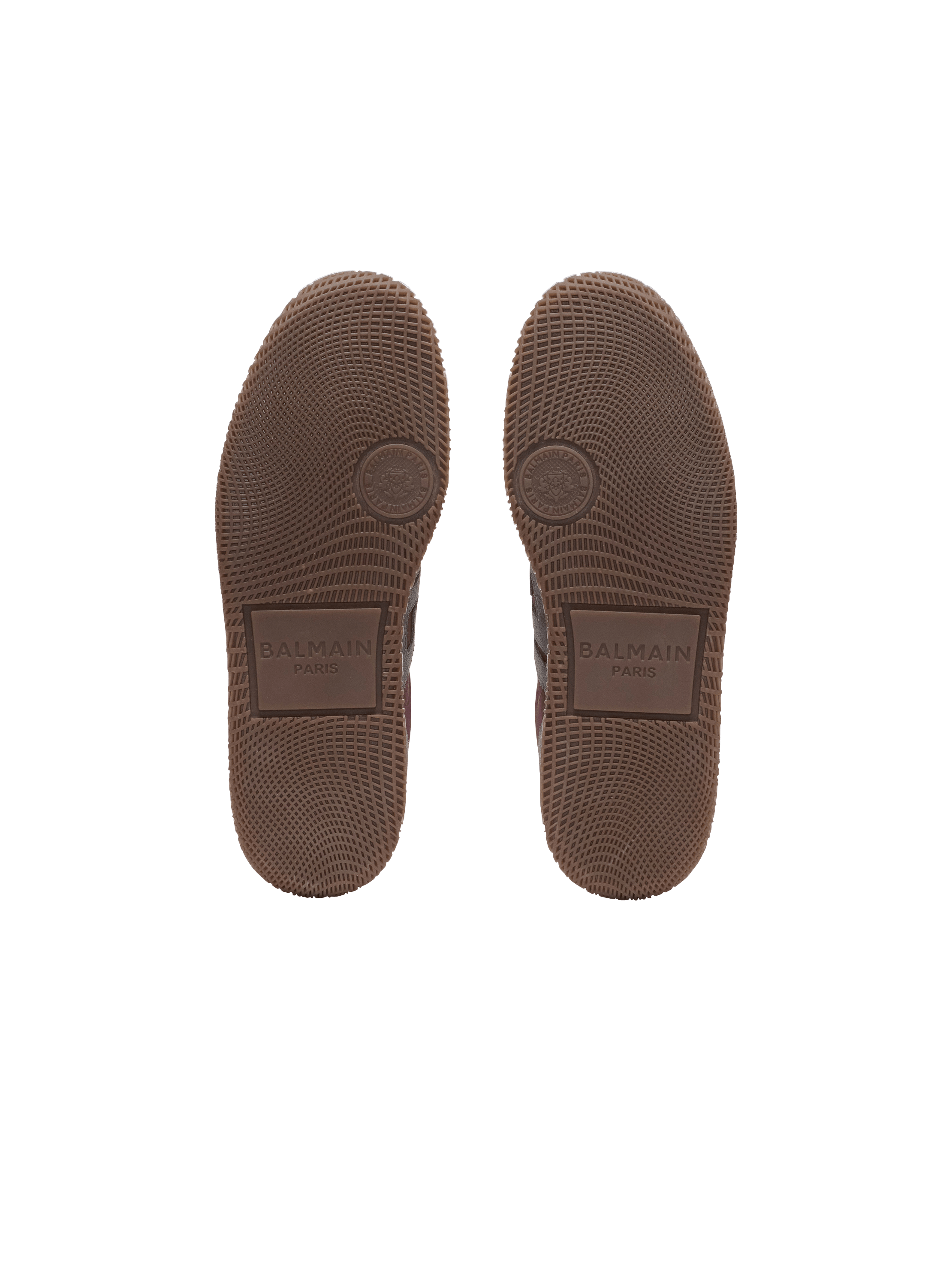 Balmain Swan suede and nylon trainers