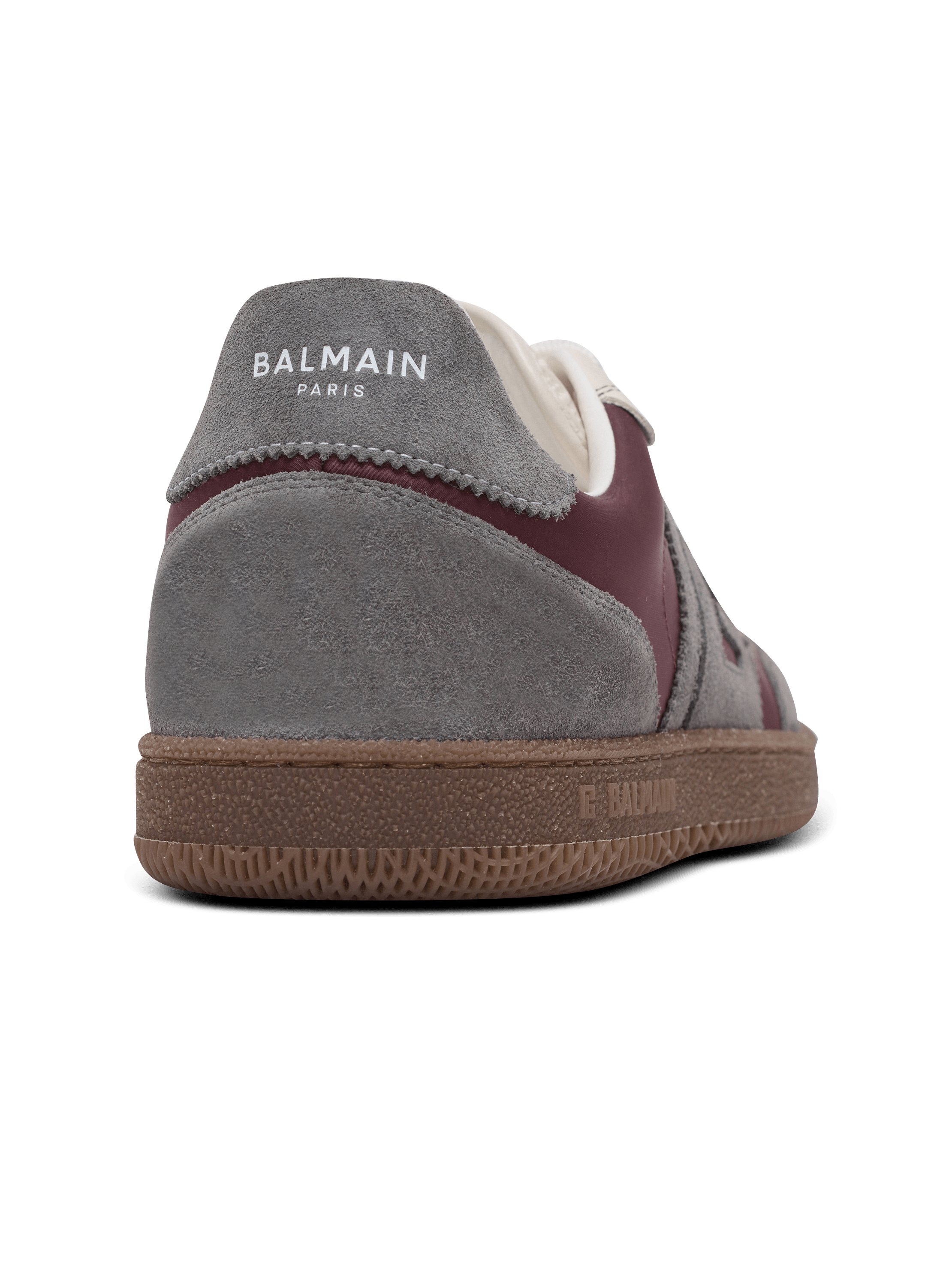Balmain Swan suede and nylon trainers