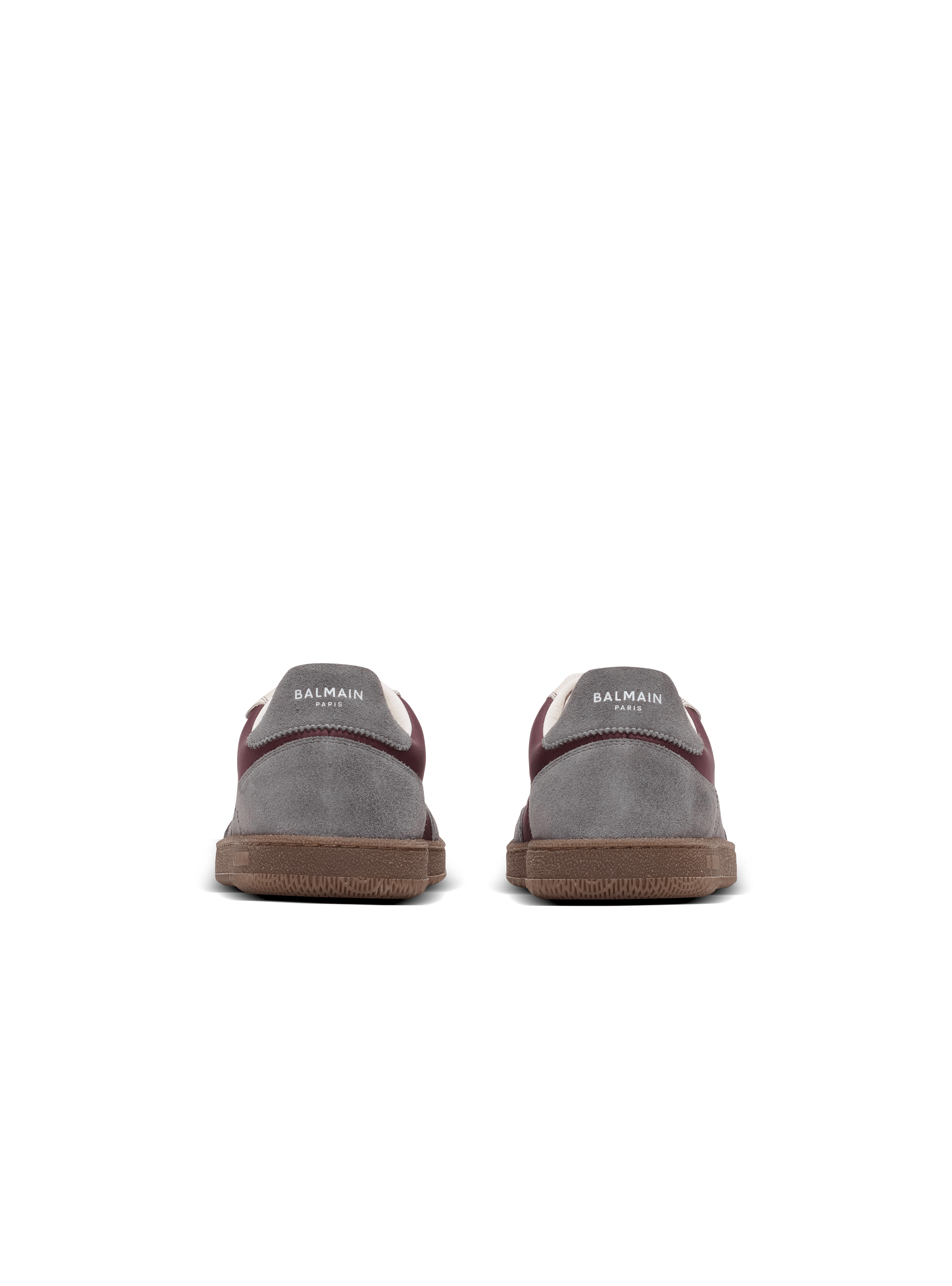 Balmain Swan suede and nylon trainers