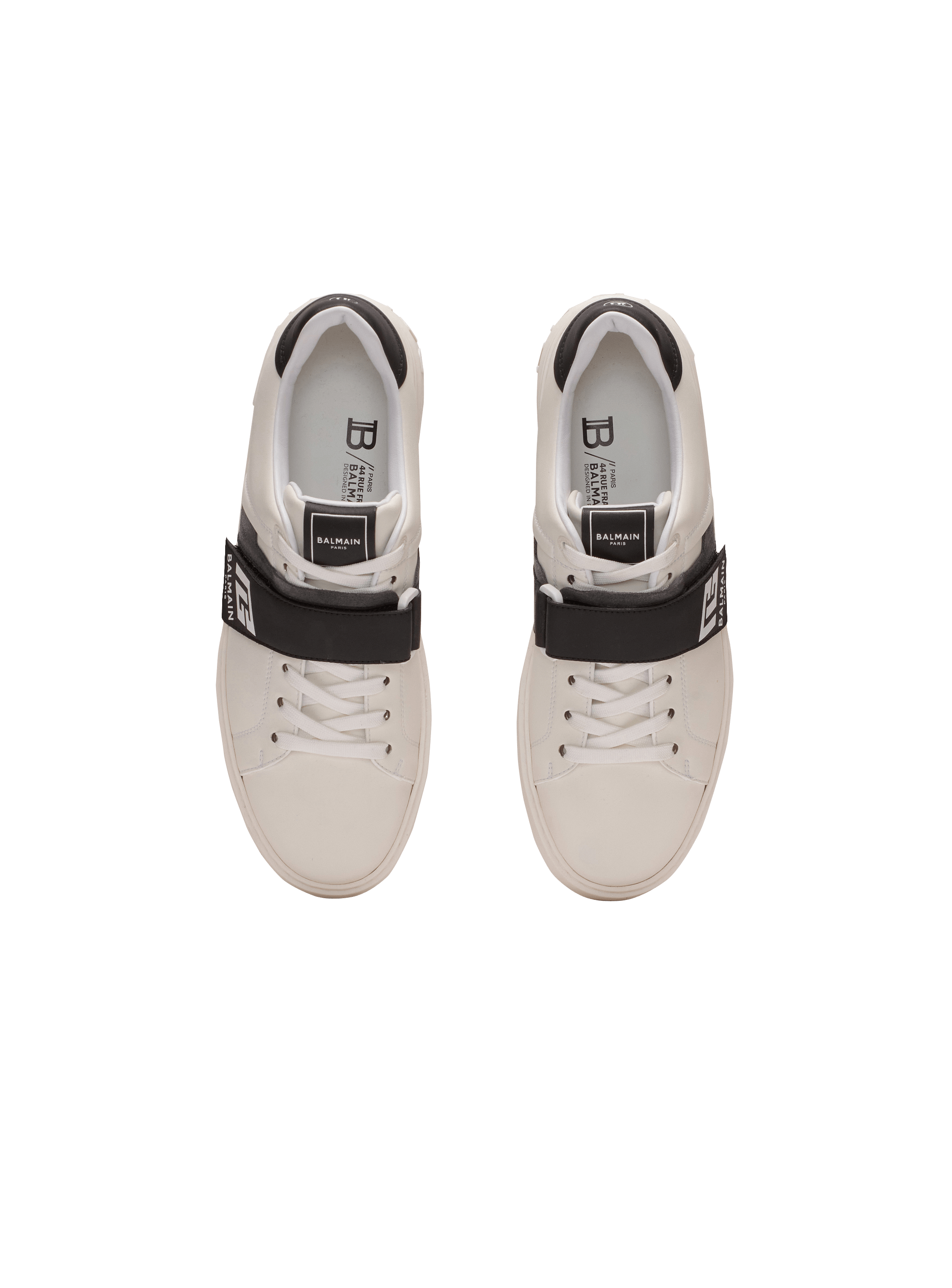 Calfskin B-Court trainers with PB tongue