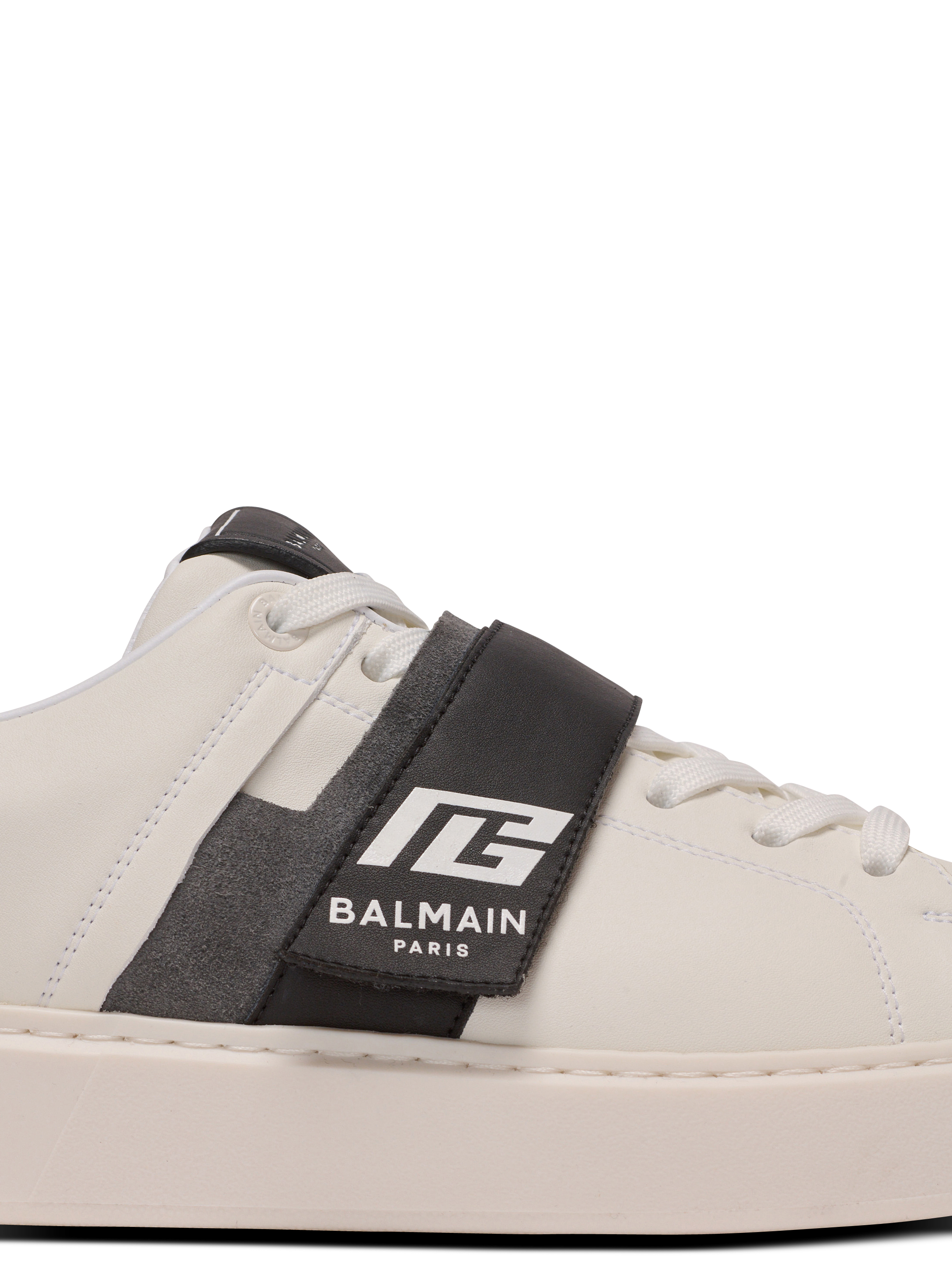 Calfskin B-Court trainers with PB tongue