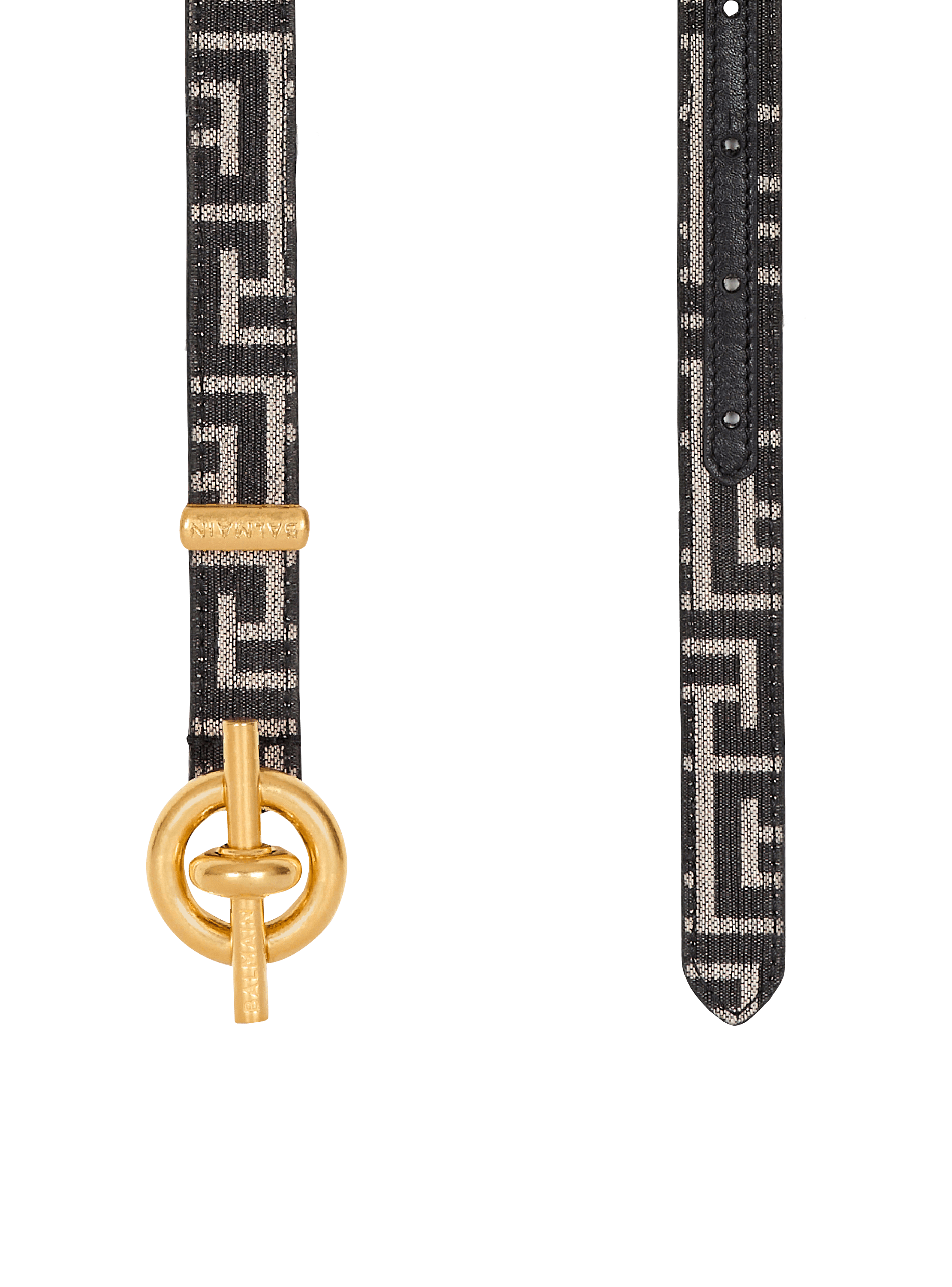 Monogram jacquard T-Bar belt