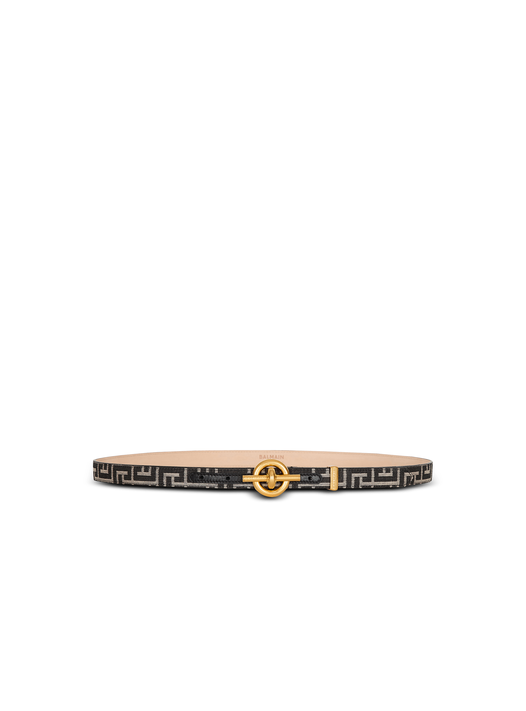 Monogram jacquard T-Bar belt
