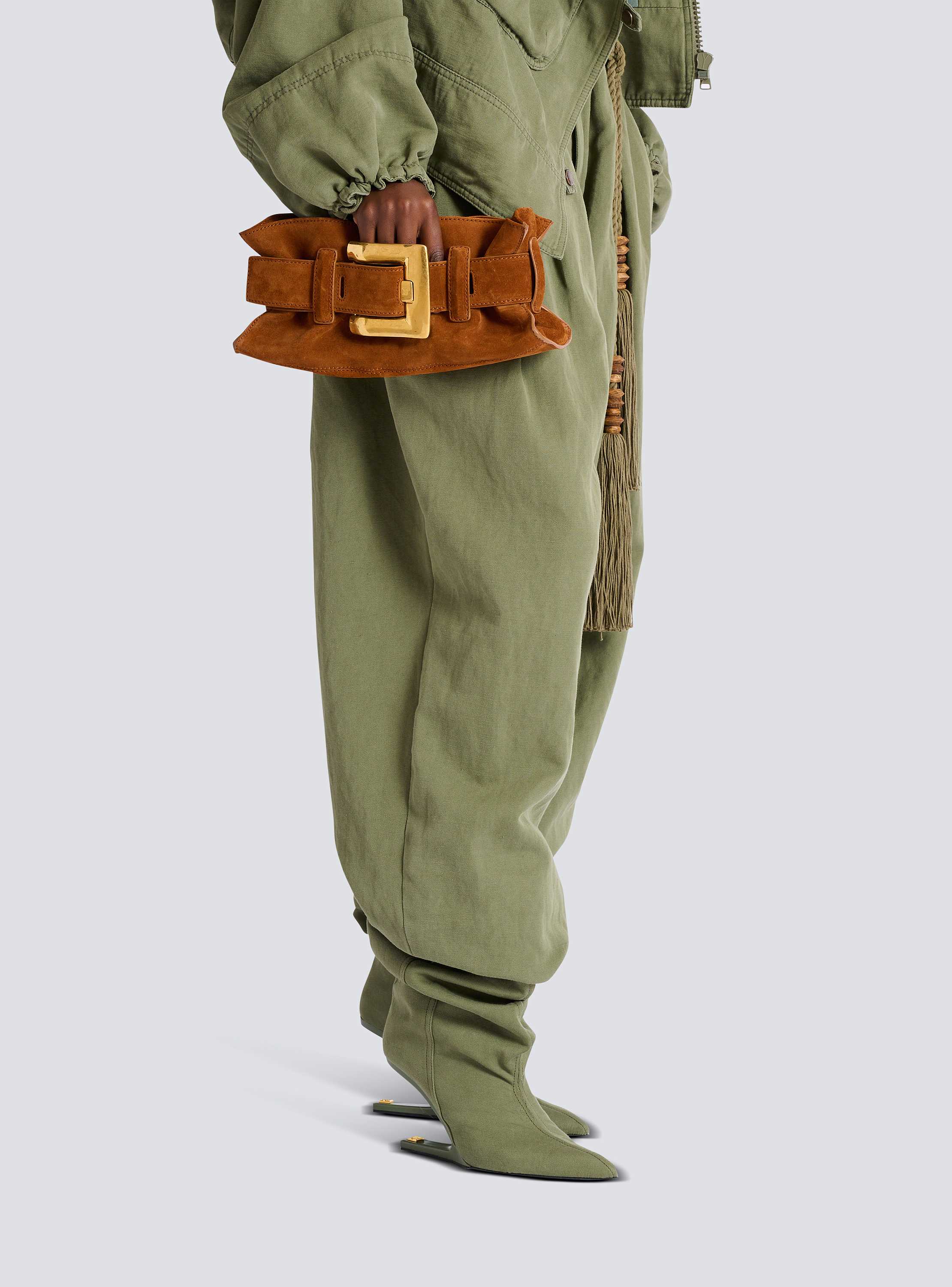 Anthem Mini suede leather bag