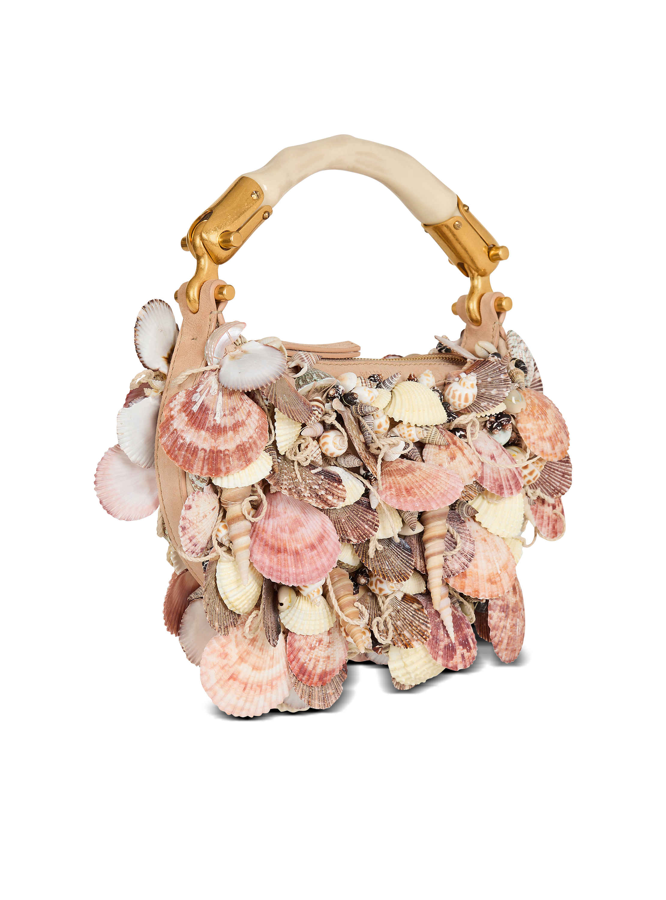 Ebene Mini bag with embroidered shells