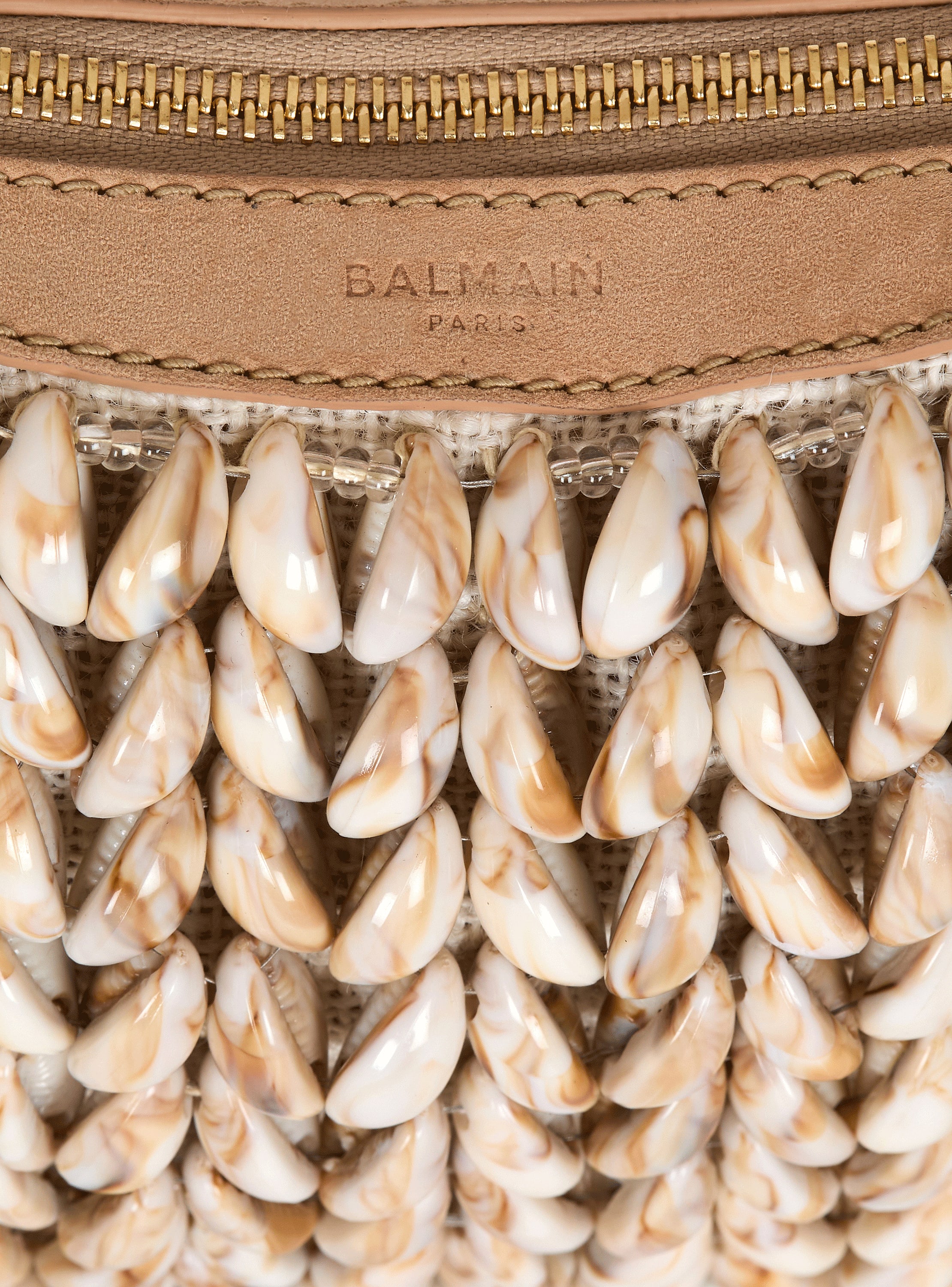 Ebene Mini bag in suede and shells