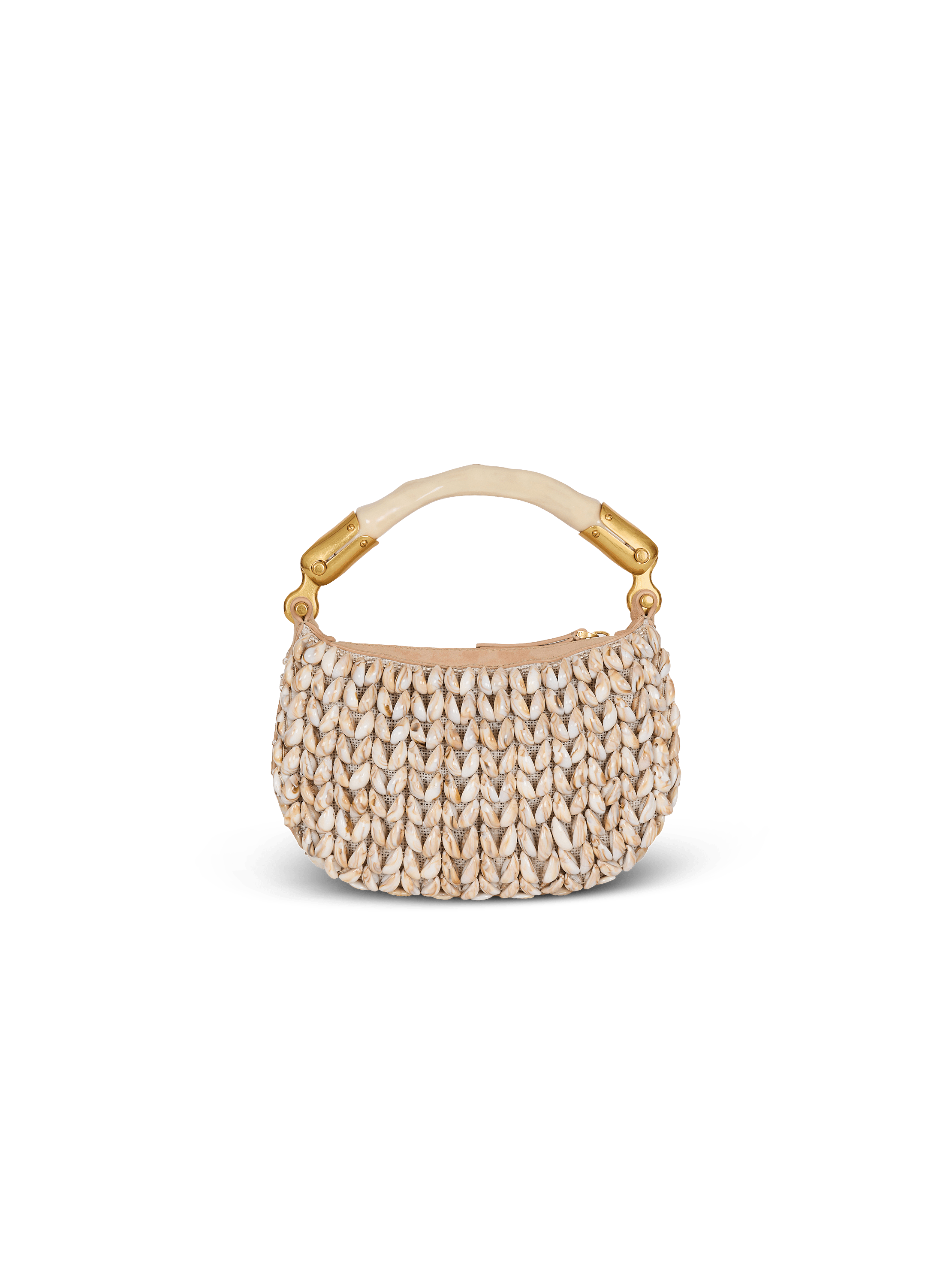 Ebene Mini bag in suede and shells