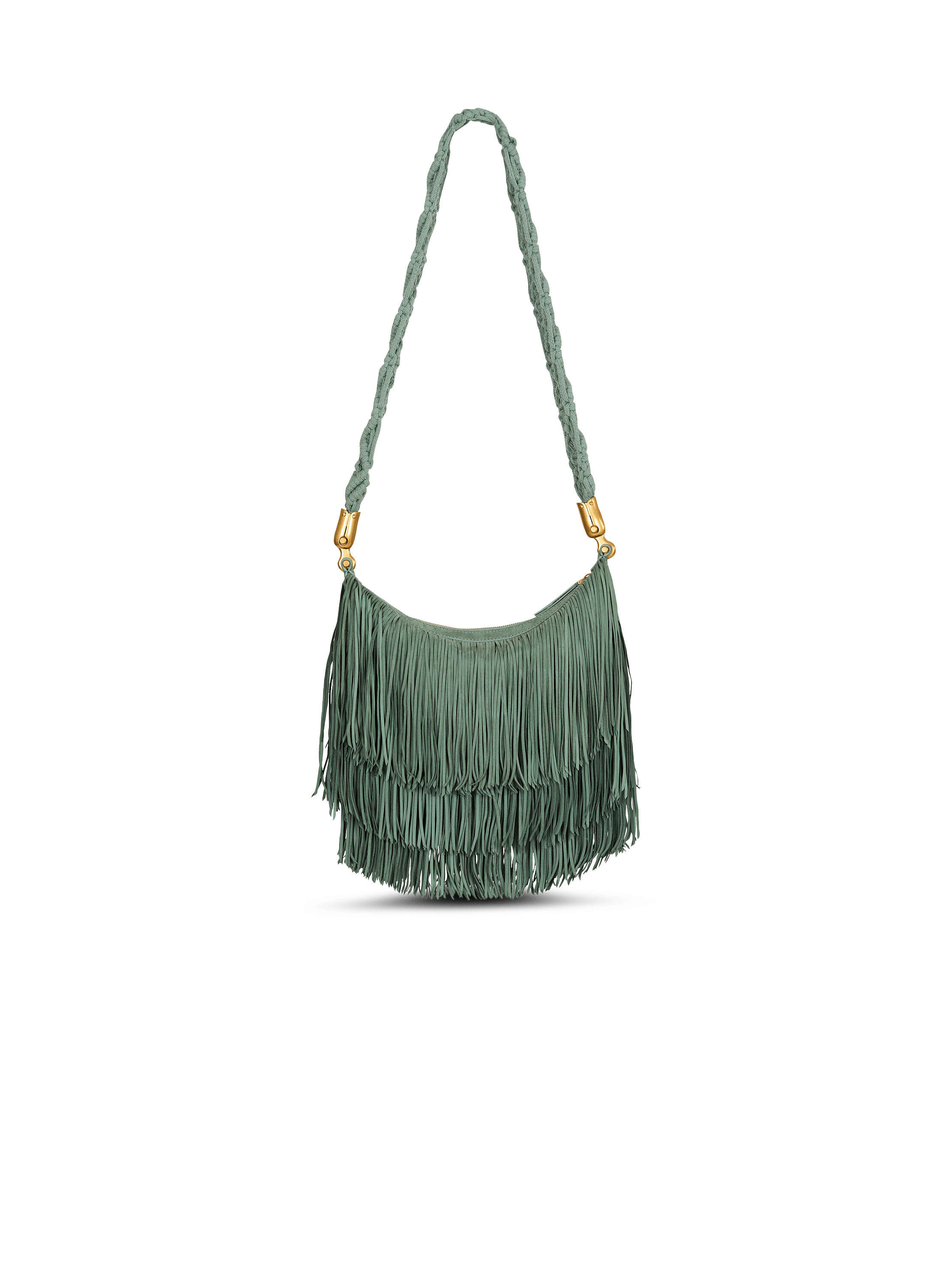 &Eacute;b&egrave;ne Hobo fringed suede bag