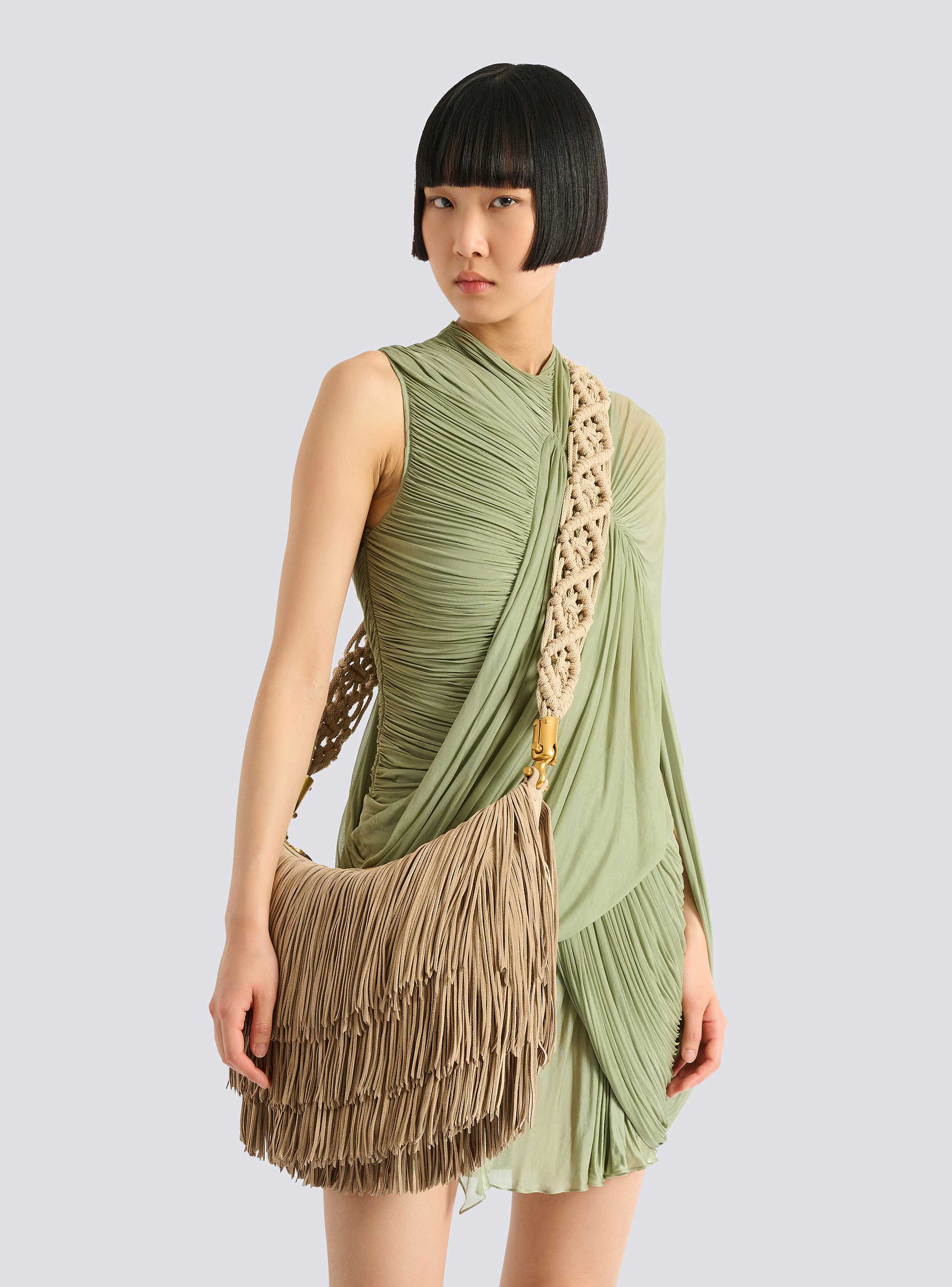 Ebene Hobo fringed suede bag