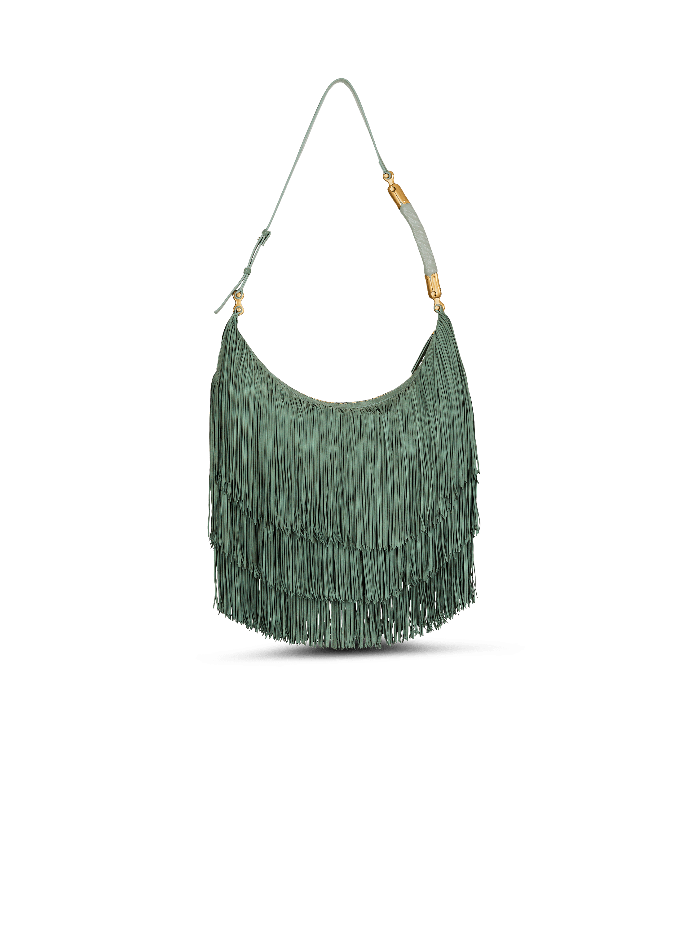 &Eacute;b&egrave;ne Hobo Large fringed suede bag