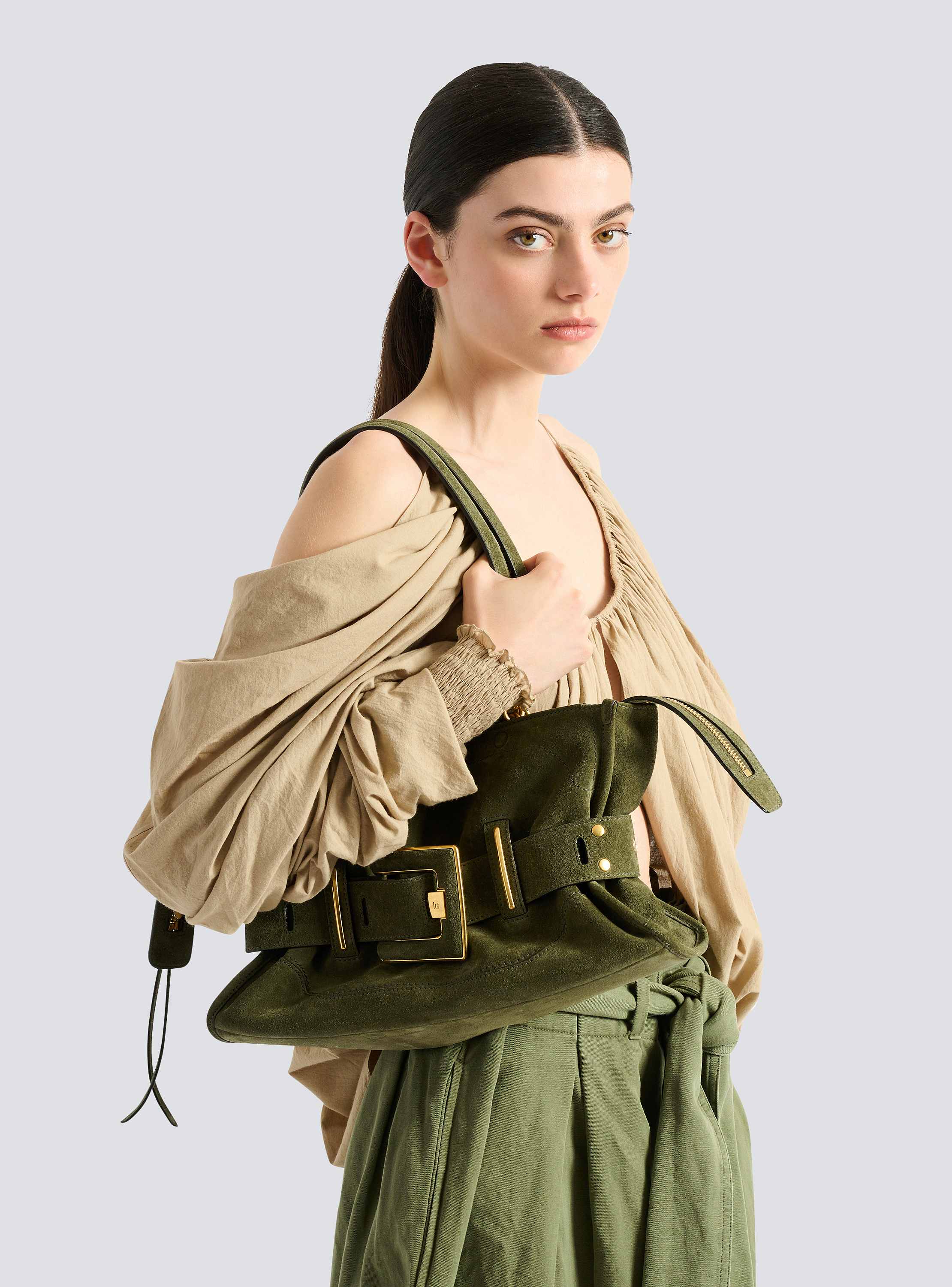 Anthem suede leather bag