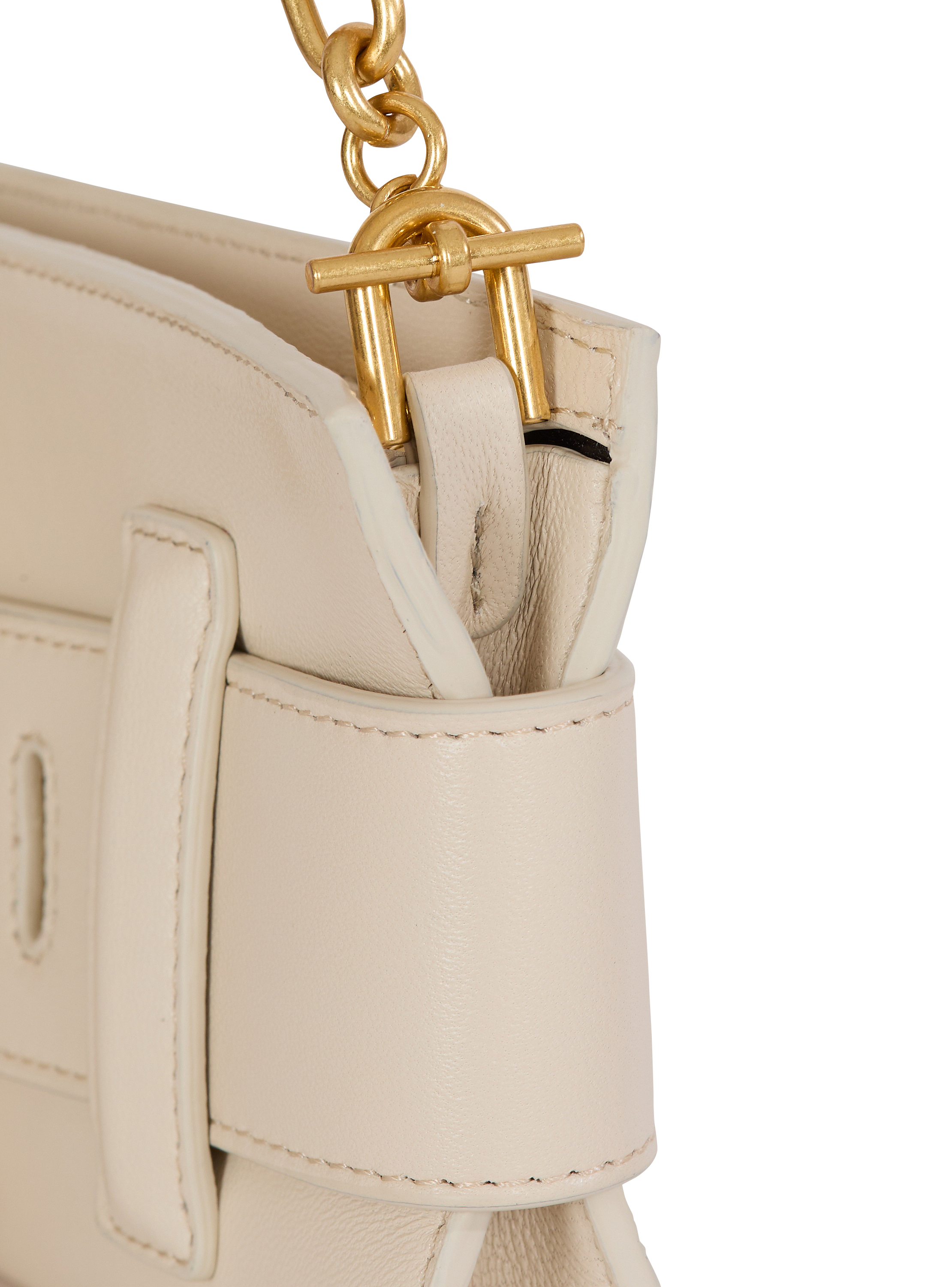 Anthem lambskin and enamel clutch